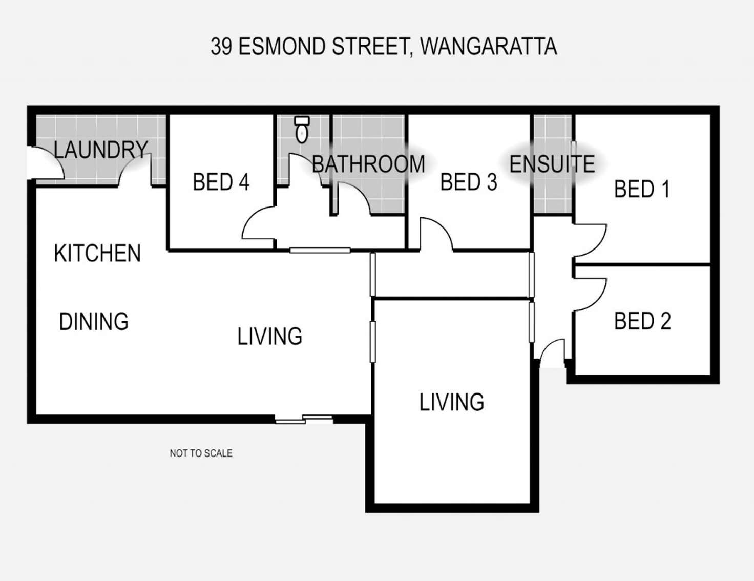 Floorplan of Homely house listing, 39 Esmond Street, Wangaratta VIC 3677