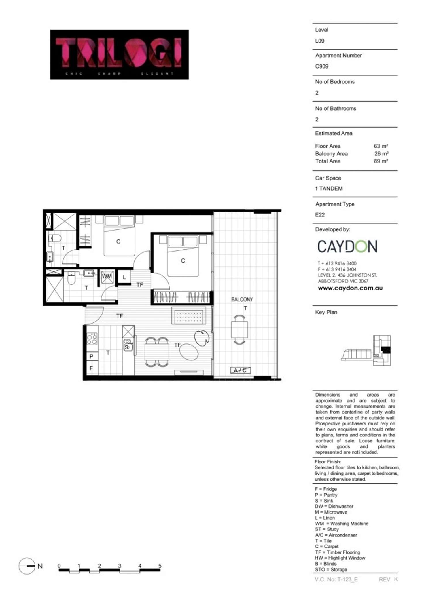 Floorplan of Homely apartment listing, 909/15 Clifton Street, Prahran VIC 3181