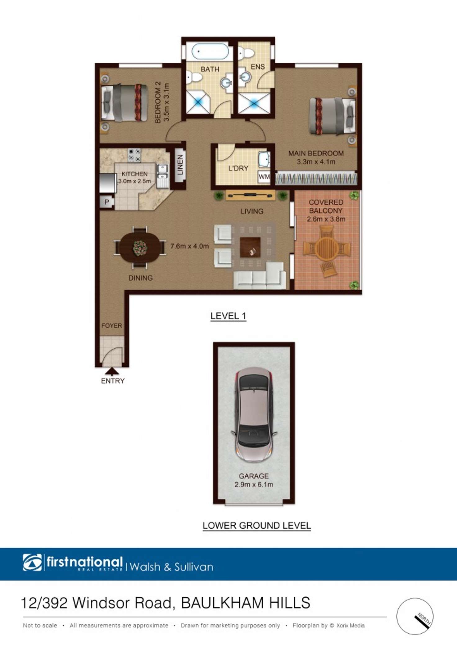 Floorplan of Homely apartment listing, 12/392 Windsor Road, Baulkham Hills NSW 2153