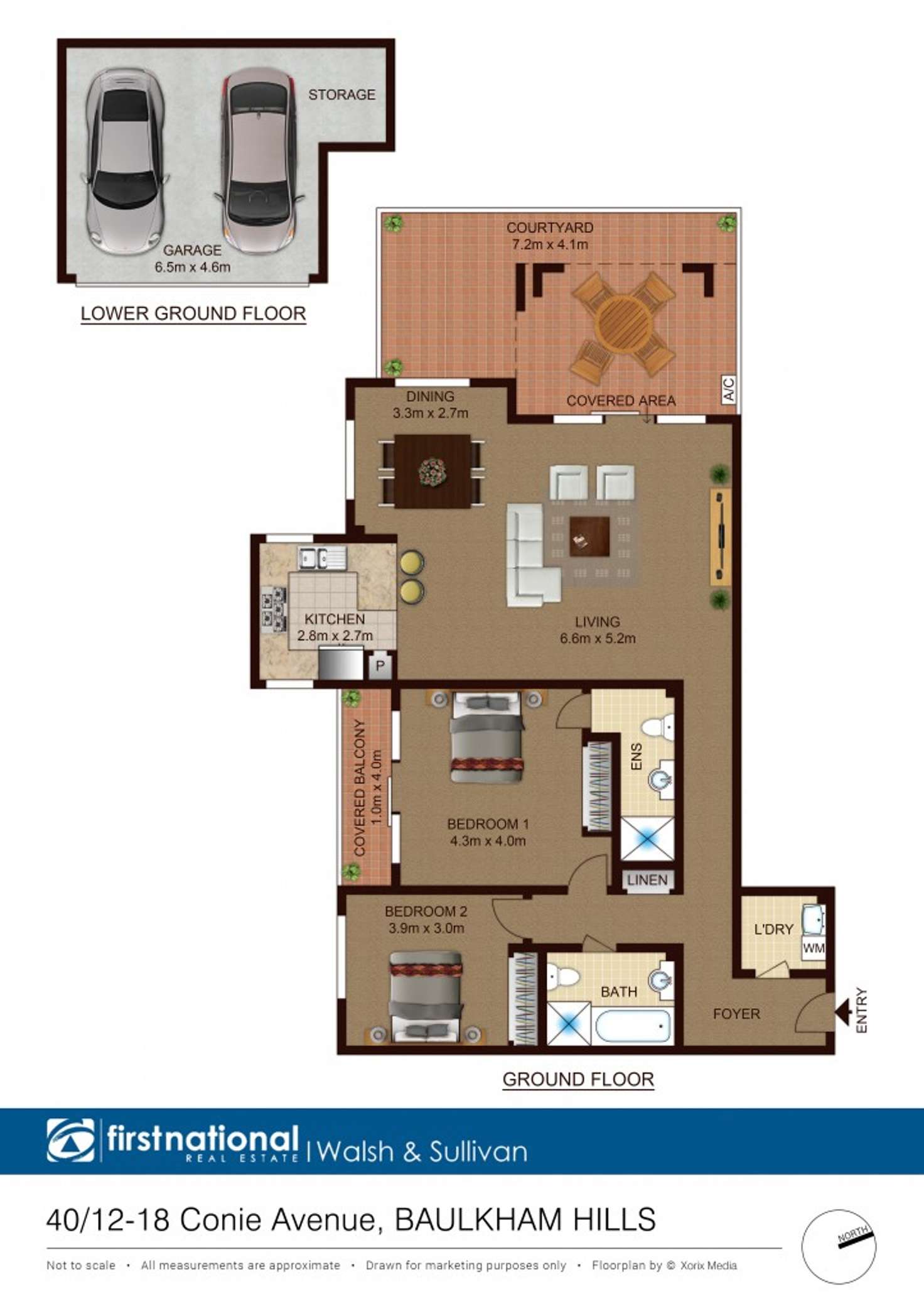 Floorplan of Homely apartment listing, 40/12-18 Conie Ave, Baulkham Hills NSW 2153