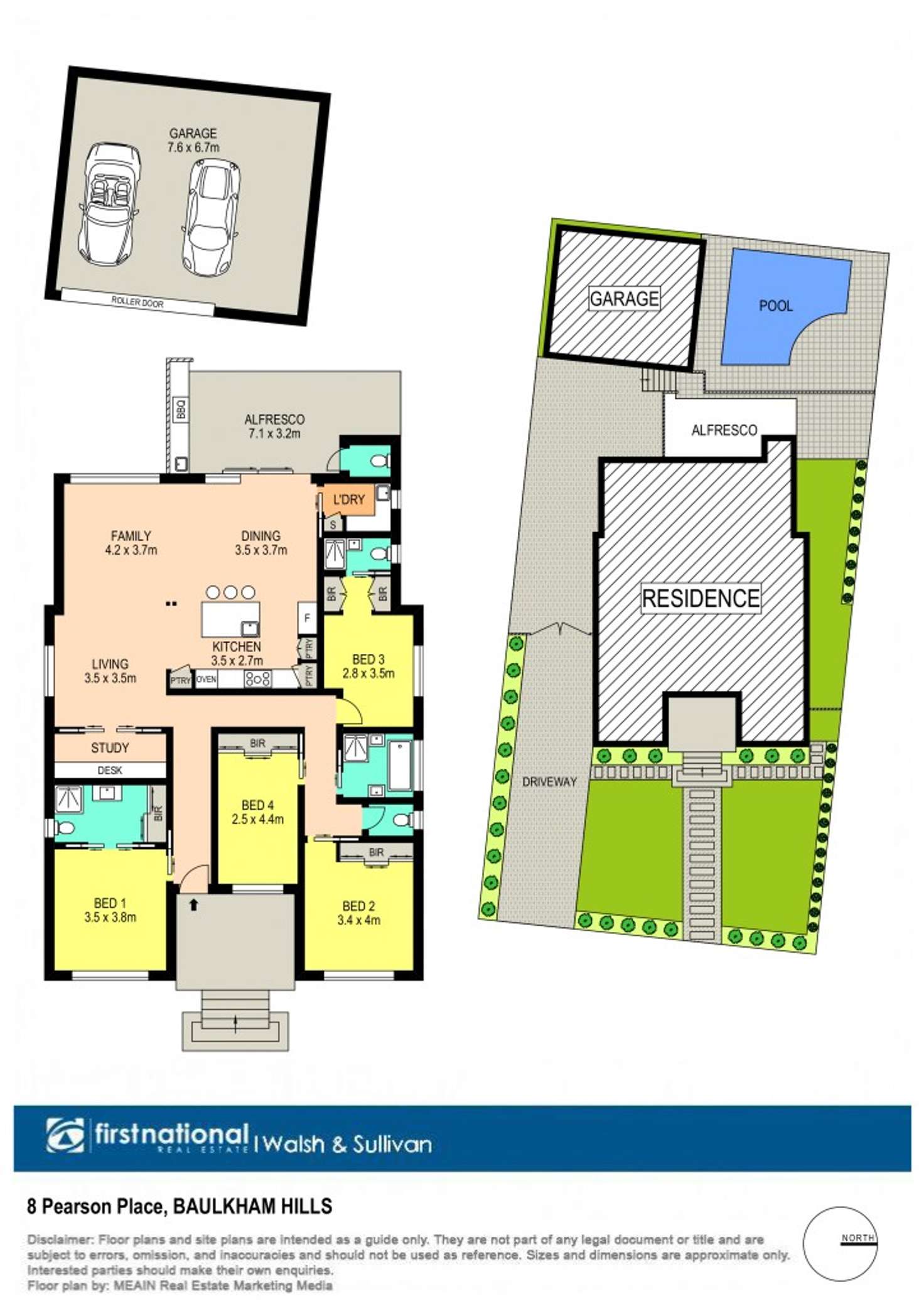 Floorplan of Homely house listing, 8 Pearson Place, Baulkham Hills NSW 2153
