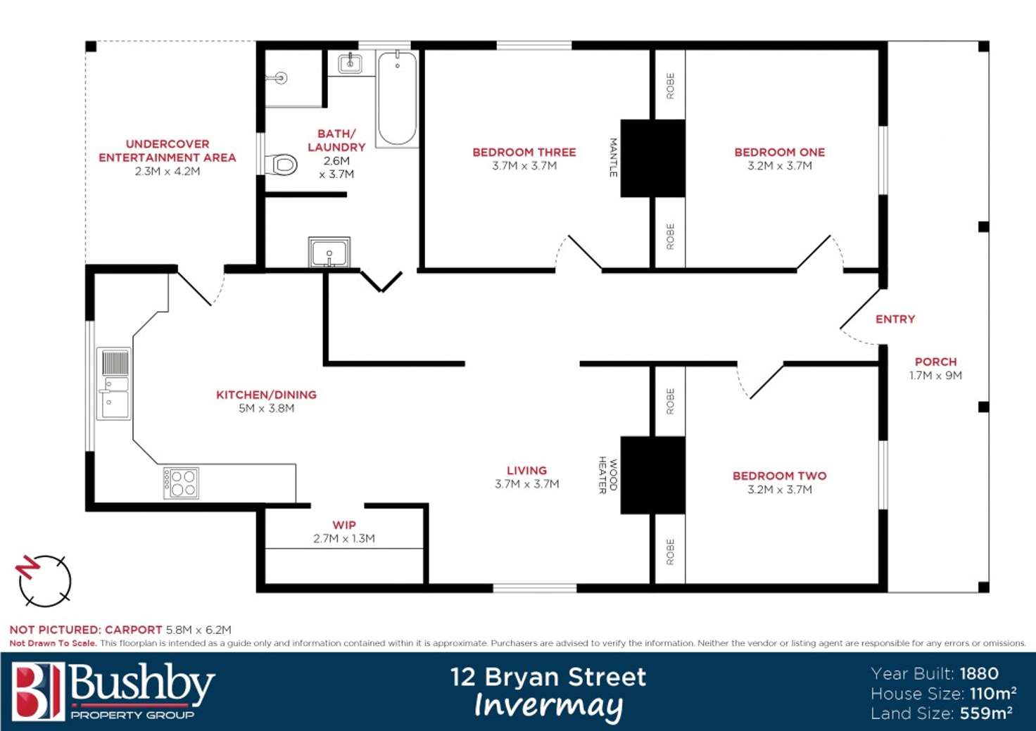 Floorplan of Homely house listing, 12 Bryan Street, Invermay TAS 7248