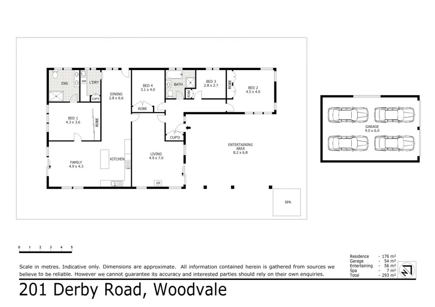 Floorplan of Homely house listing, 201 Derby Road, Woodvale VIC 3556