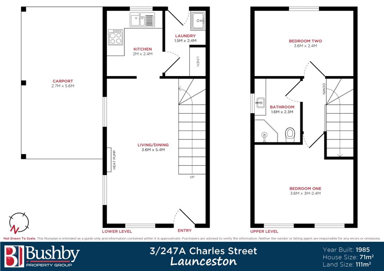 Floorplan of Homely unit listing, 3/247a Charles Street, Launceston TAS 7250