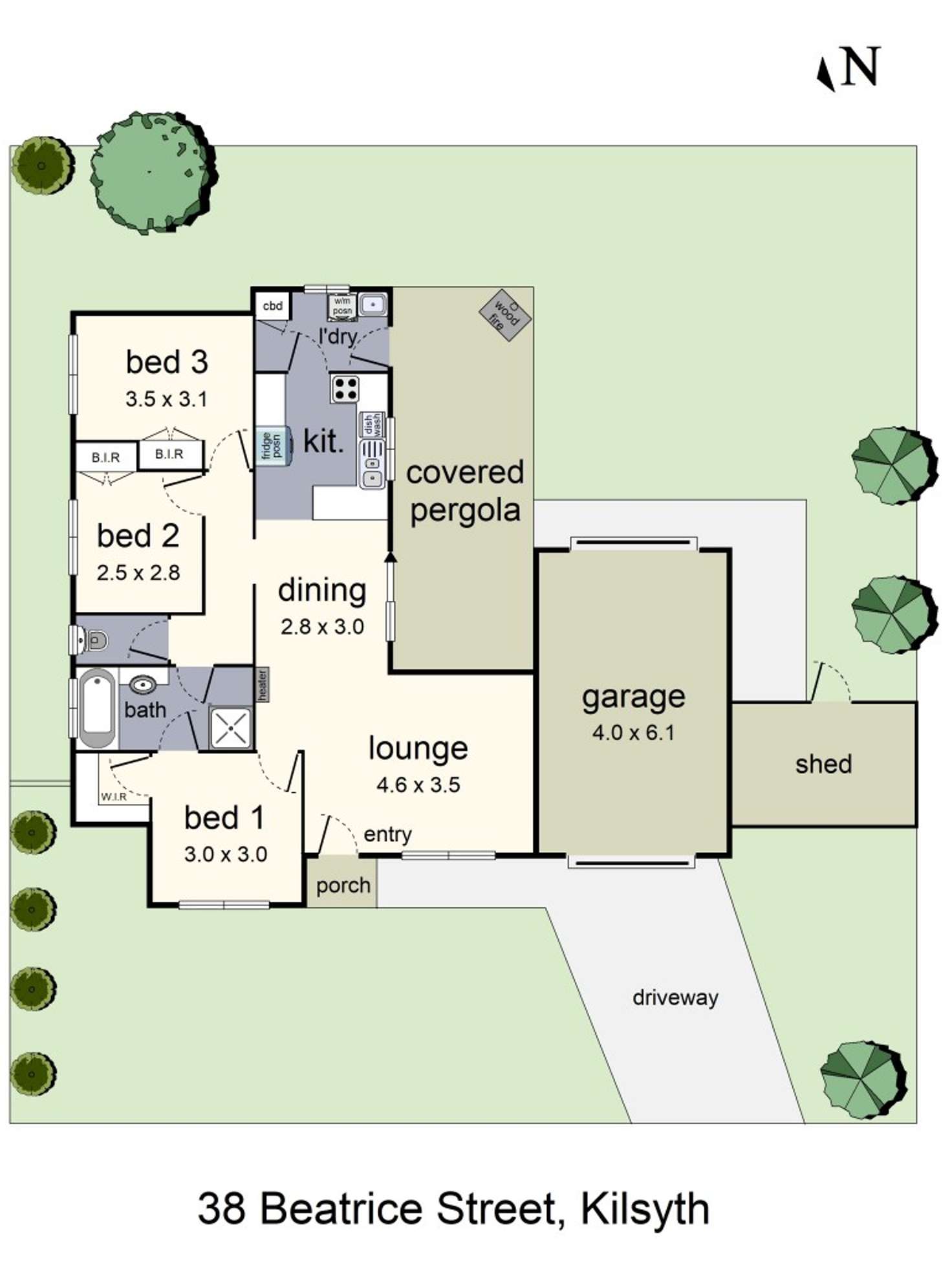 Floorplan of Homely house listing, 38 Beatrice Street, Kilsyth VIC 3137