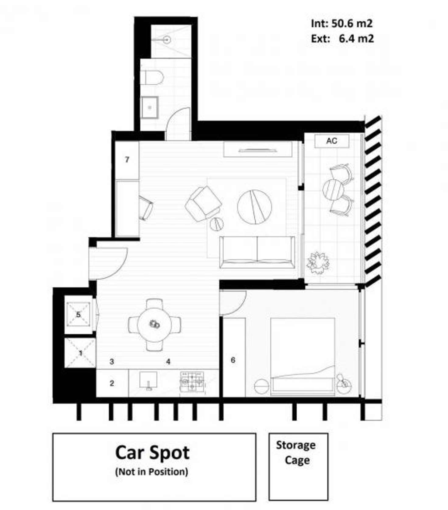 Floorplan of Homely apartment listing, 502/38 Elizabeth Street, Richmond VIC 3121