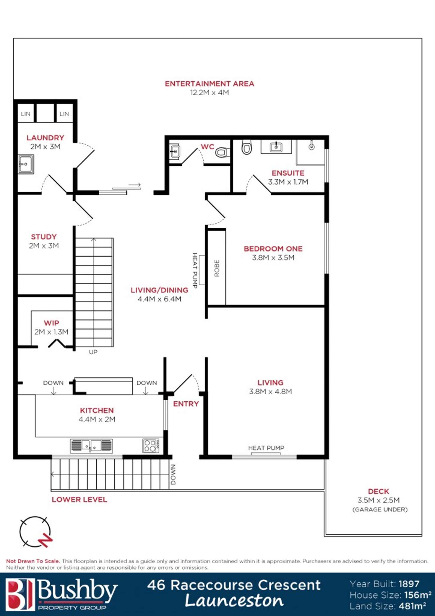Floorplan of Homely house listing, 46 Racecourse Crescent, Launceston TAS 7250