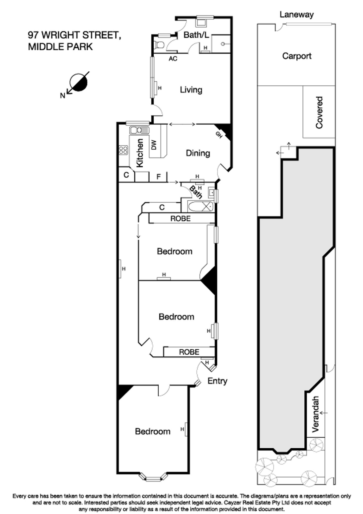 Floorplan of Homely house listing, 97 Wright Street, Middle Park VIC 3206