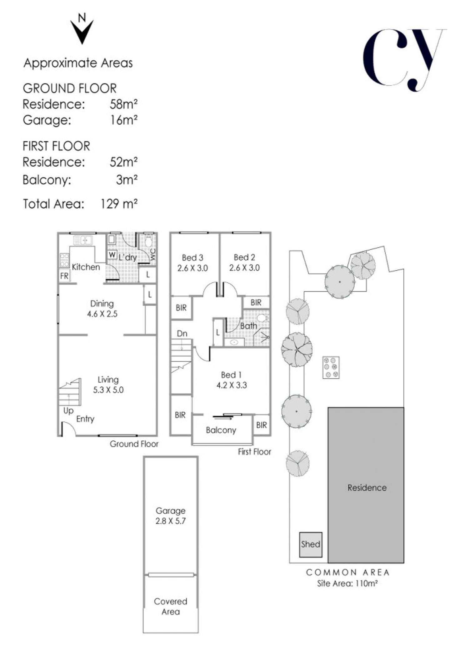 Floorplan of Homely townhouse listing, 10/26 Broome Street, Nedlands WA 6009