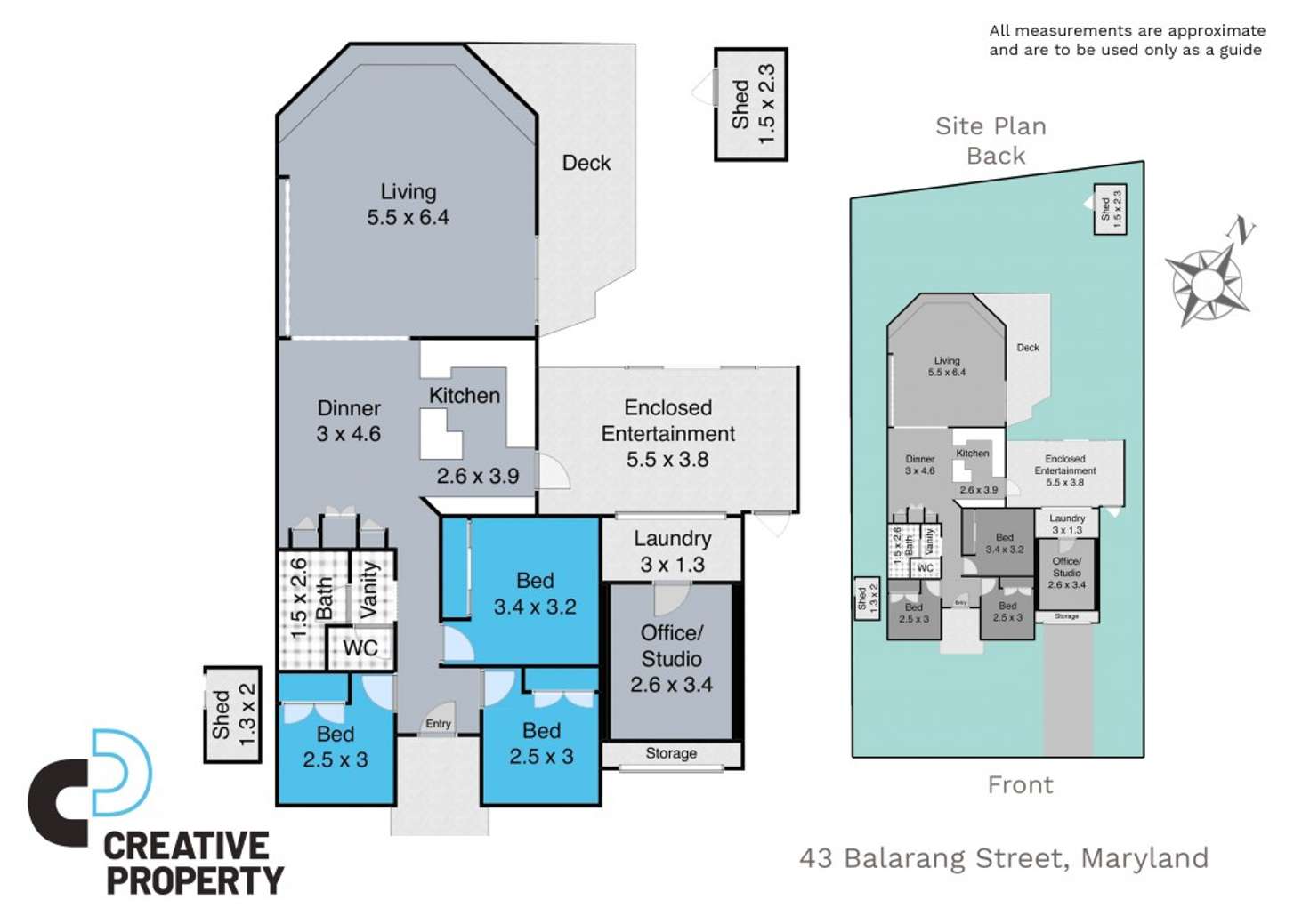 Floorplan of Homely house listing, 43 Balarang Street, Maryland NSW 2287