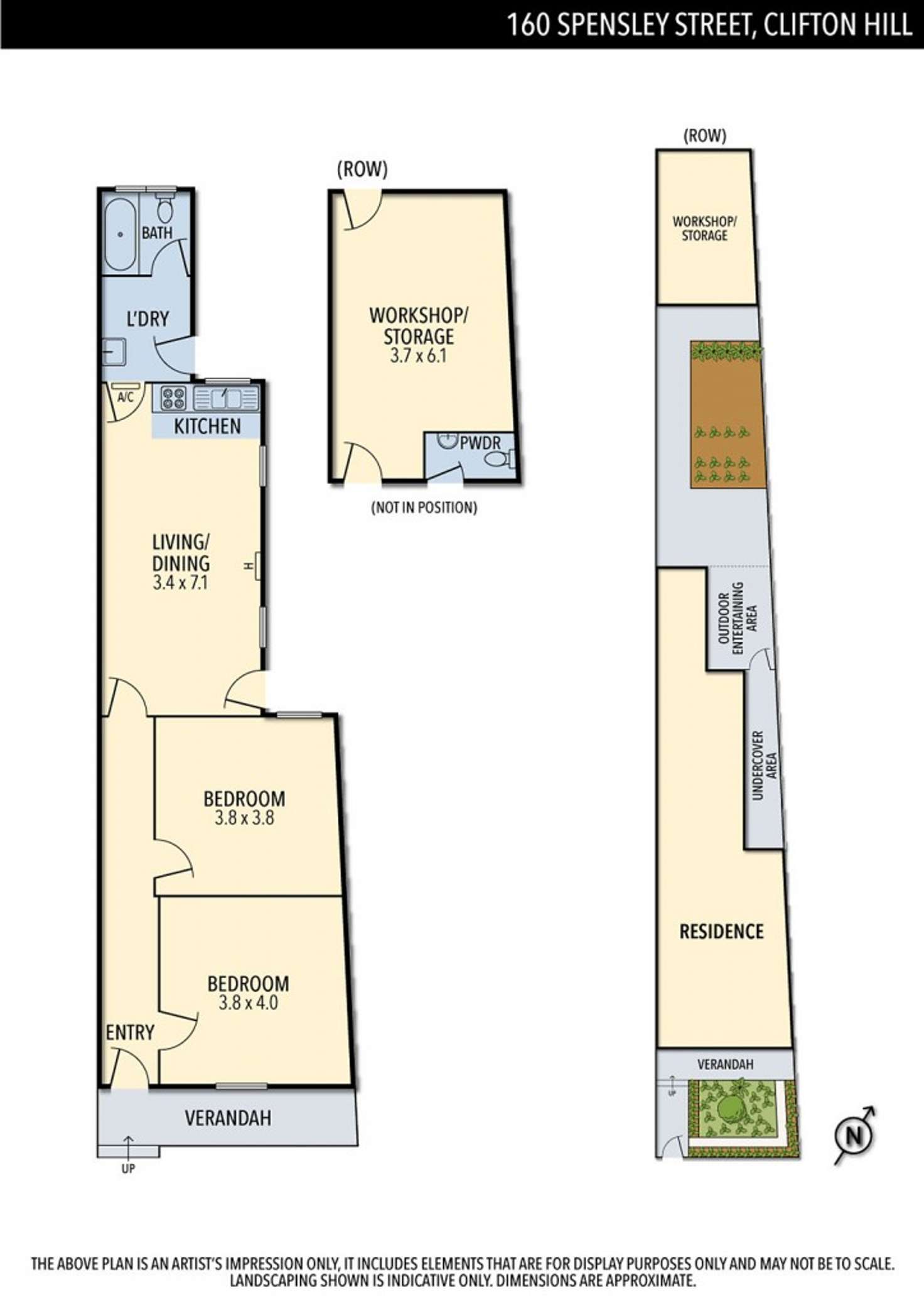 Floorplan of Homely house listing, 160 Spensley Street, Clifton Hill VIC 3068