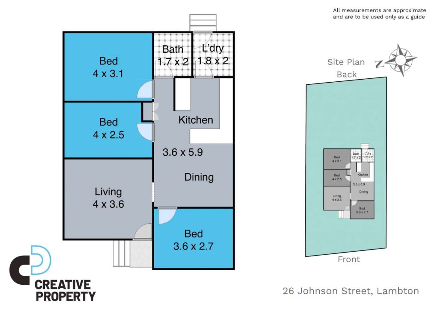 Floorplan of Homely house listing, 26 Johnson Street, Lambton NSW 2299