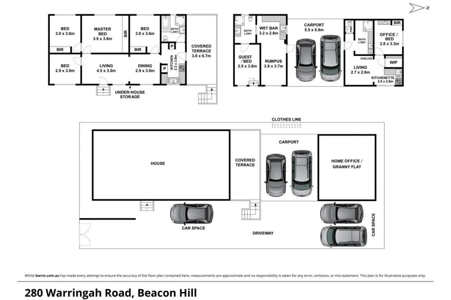 Floorplan of Homely house listing, 280 Warringah Road, Beacon Hill NSW 2100