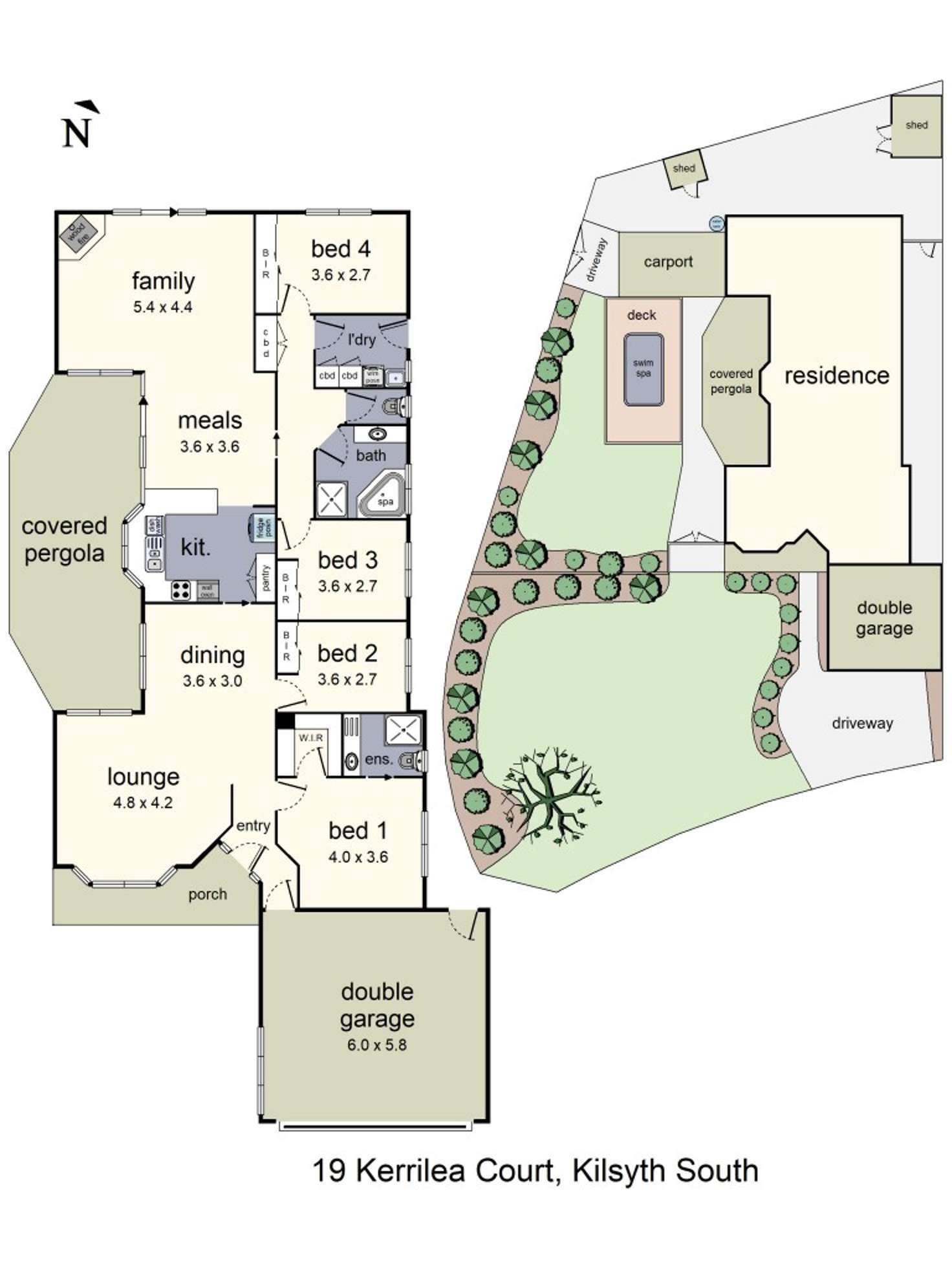 Floorplan of Homely house listing, 19 Kerrilea Court, Kilsyth South VIC 3137