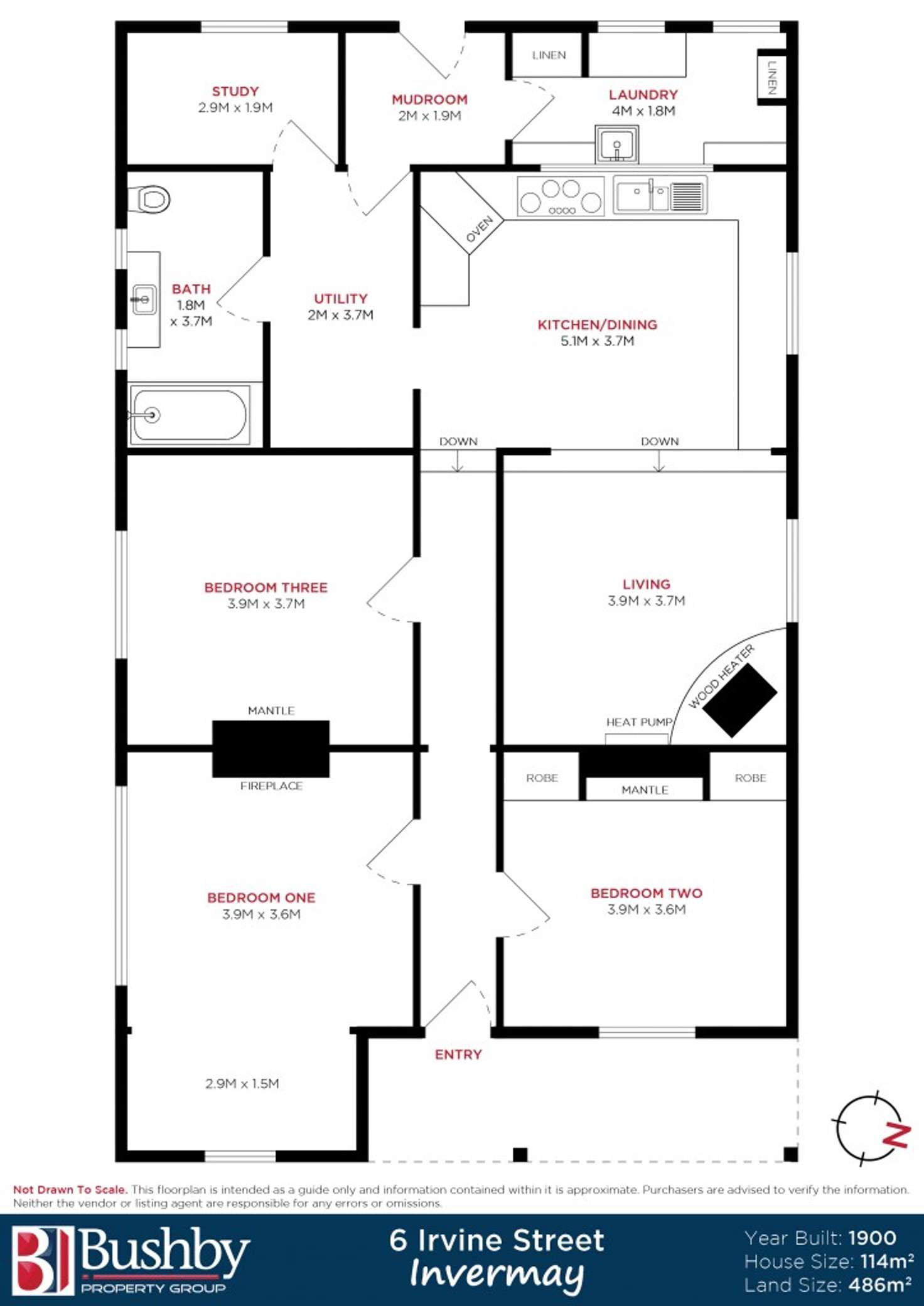 Floorplan of Homely house listing, 6 Irvine Street, Invermay TAS 7248