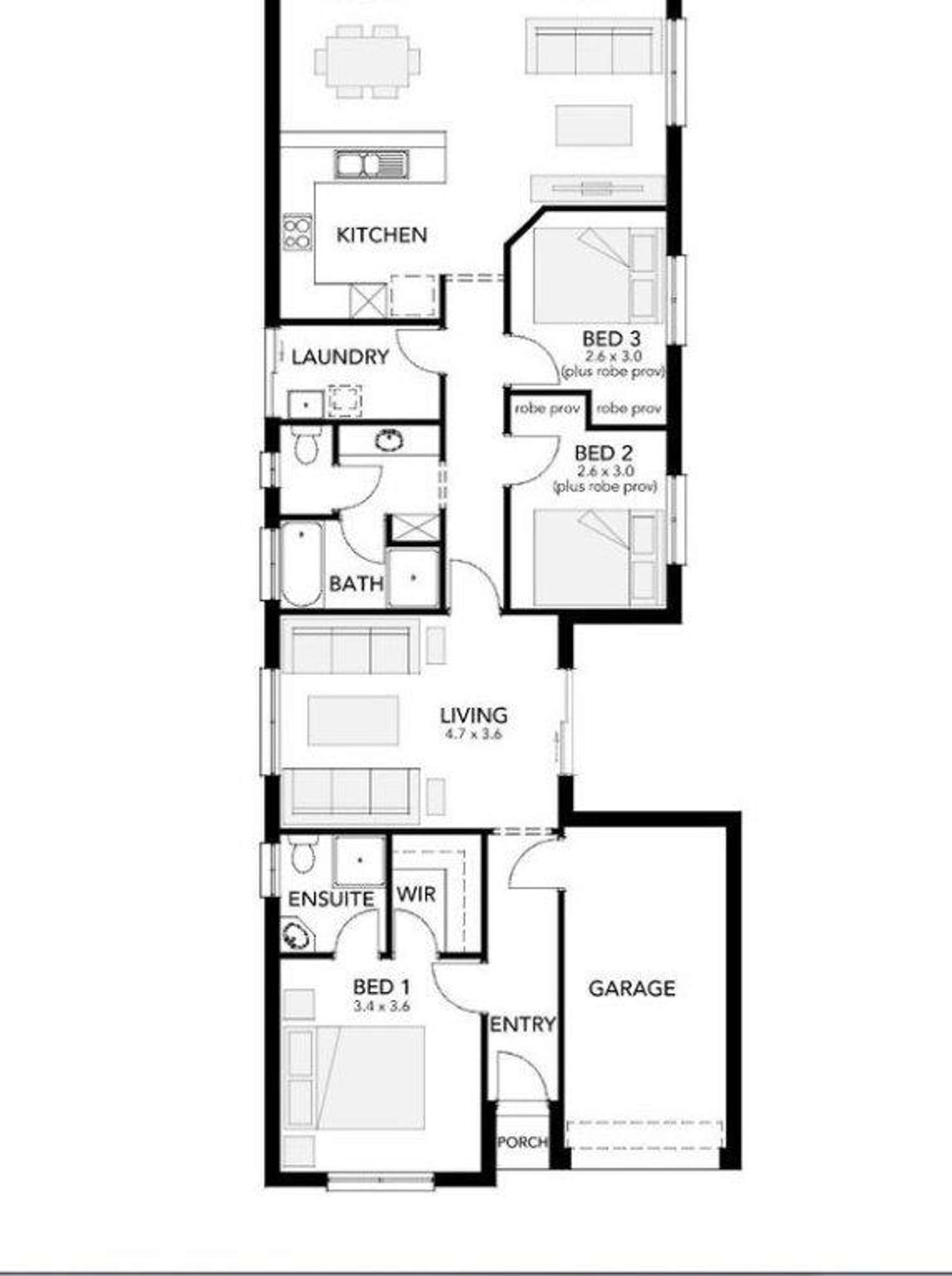 Floorplan of Homely house listing, 95D NEWTON STREET, Whyalla SA 5600