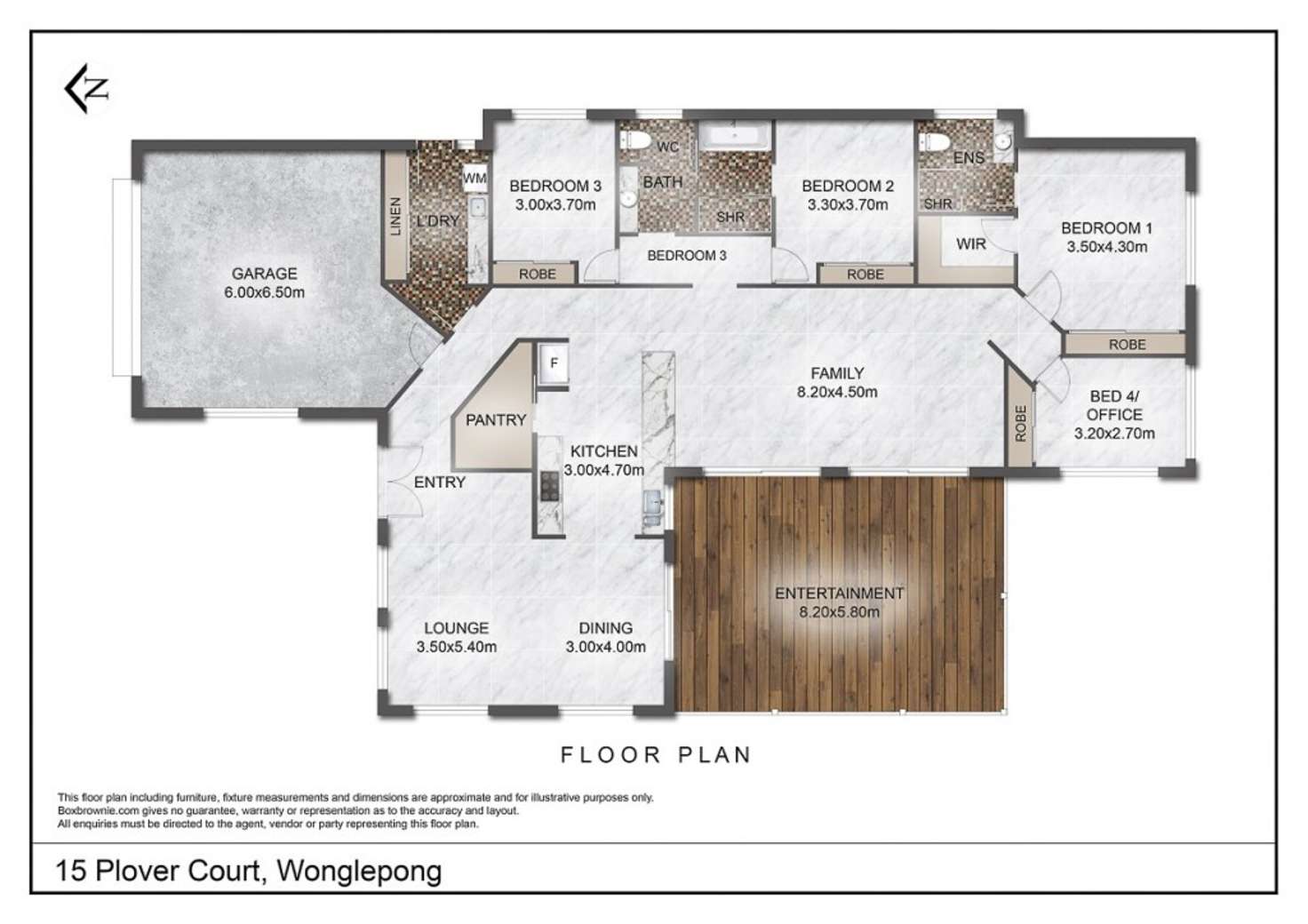 Floorplan of Homely house listing, 15-21 Plover court, Wonglepong QLD 4275