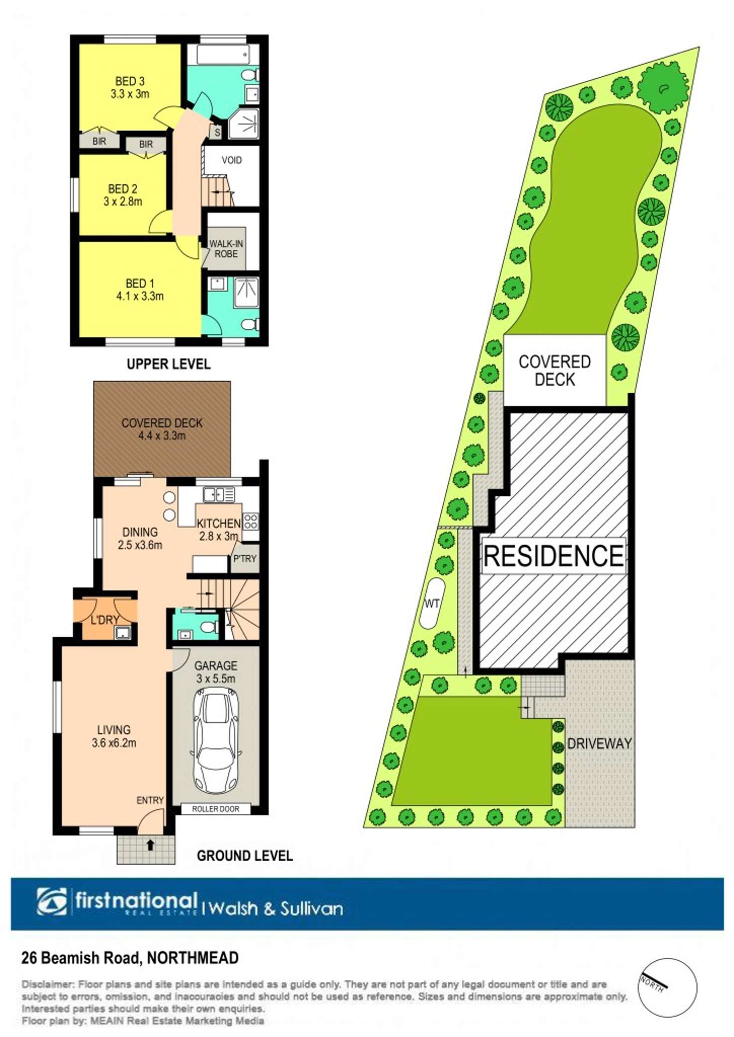 Floorplan of Homely semiDetached listing, 26 Beamish Road, Northmead NSW 2152