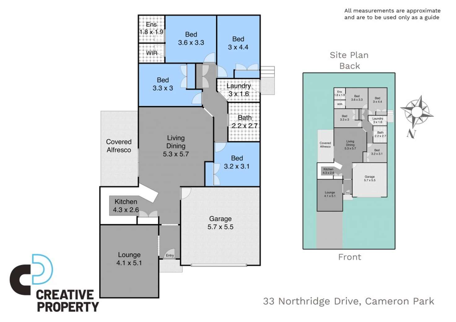 Floorplan of Homely house listing, 33 Northridge Drive, Cameron Park NSW 2285
