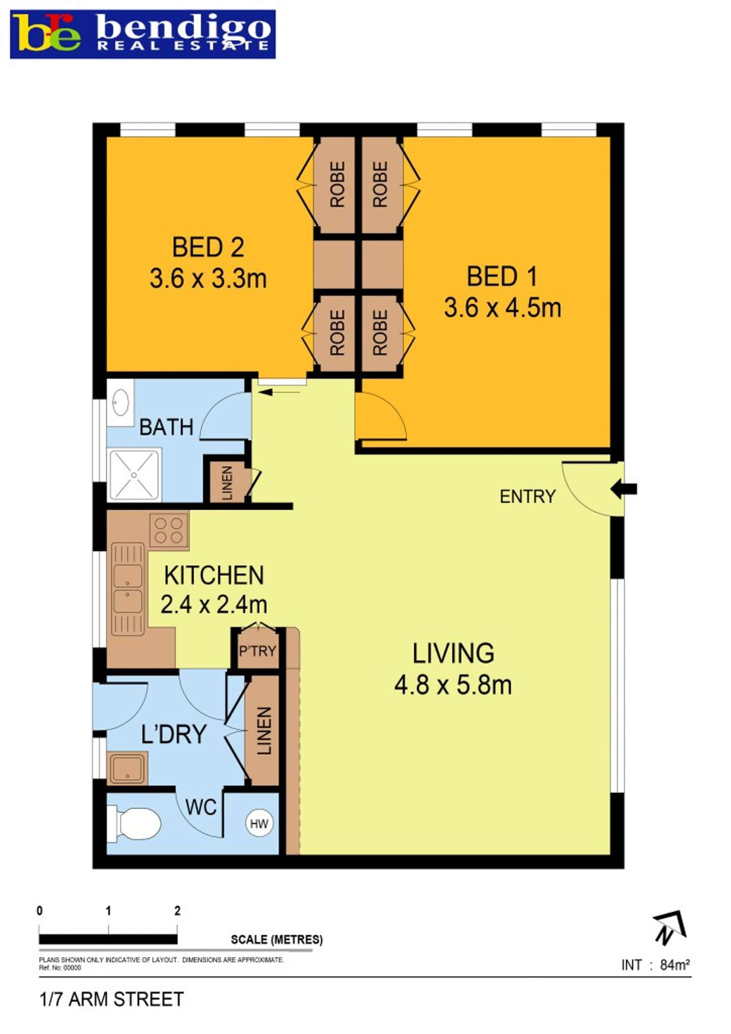 Floorplan of Homely house listing, 1/17 Arms Street, Long Gully VIC 3550