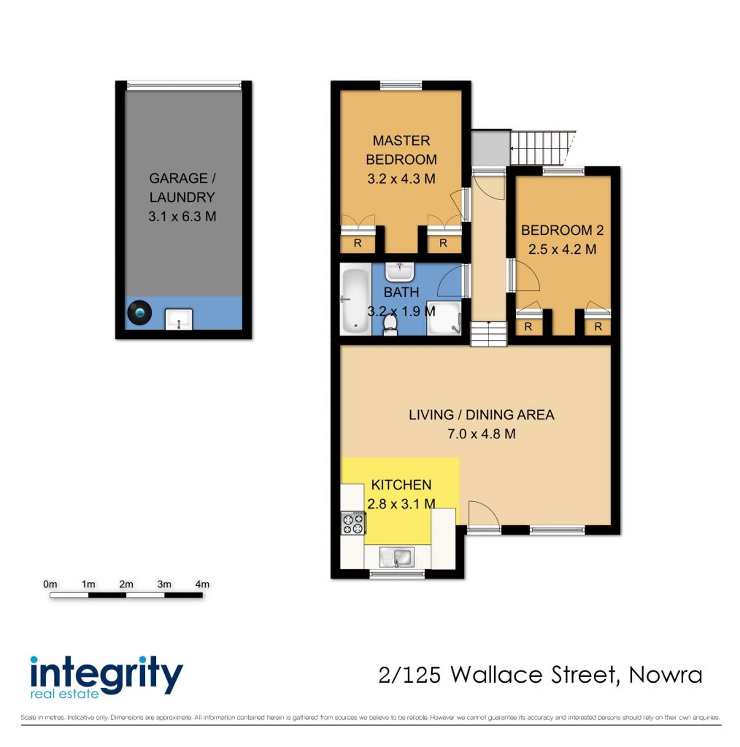 Floorplan of Homely unit listing, 2/125 Wallace Street, Nowra NSW 2541