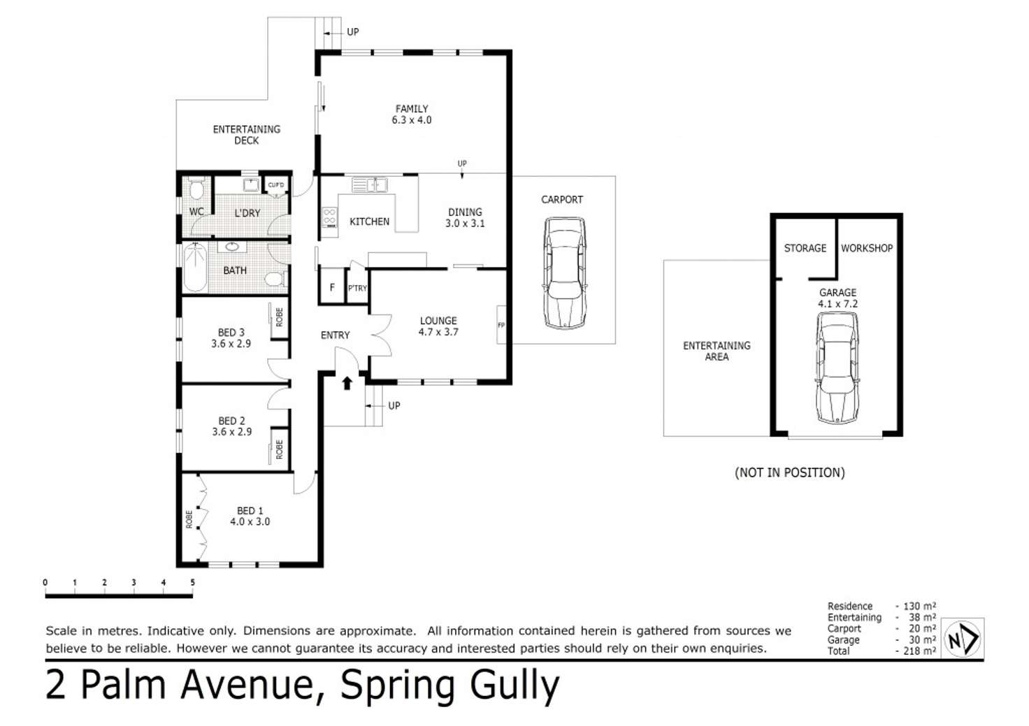Floorplan of Homely house listing, 2 Palm Avenue, Spring Gully VIC 3550