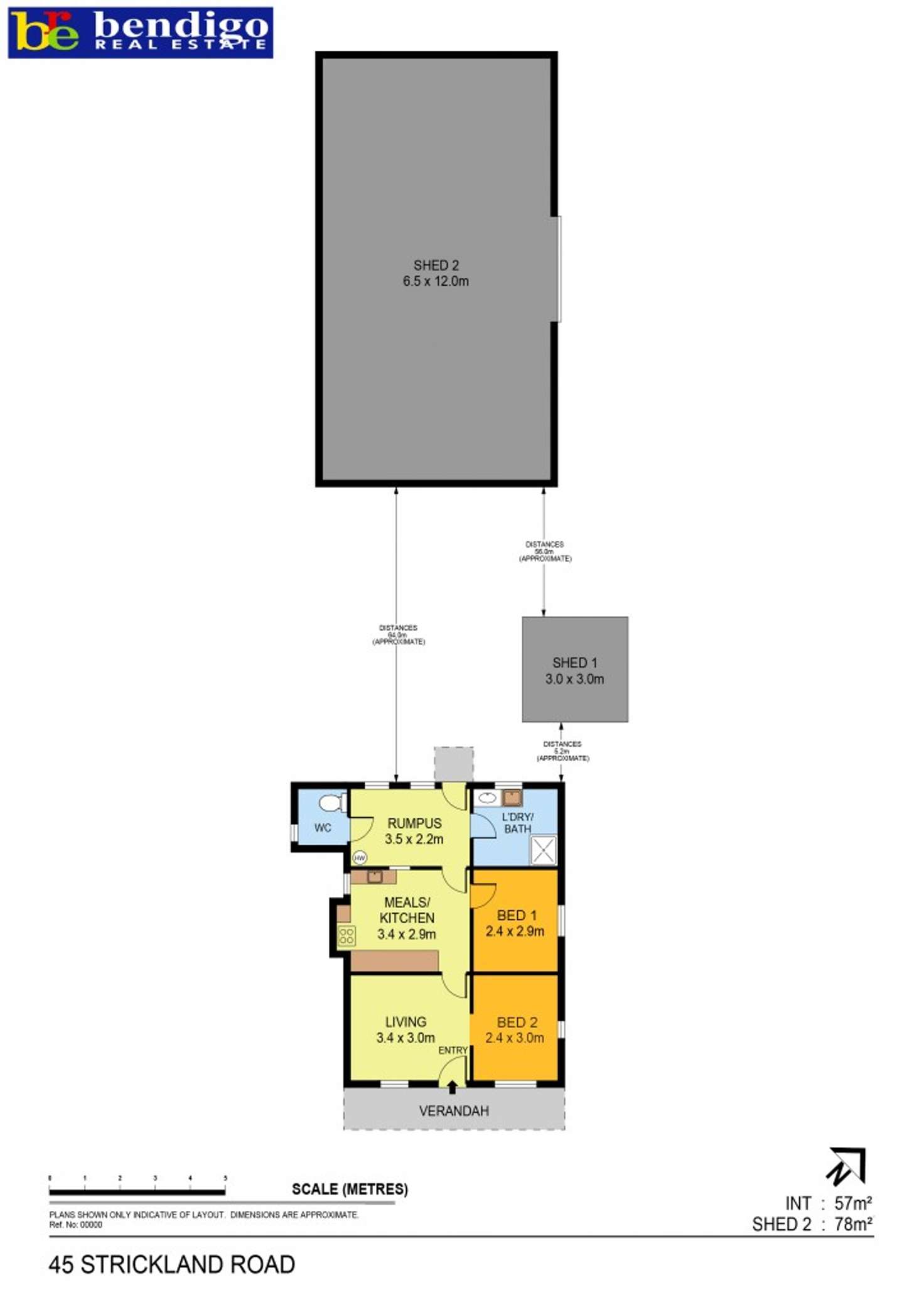 Floorplan of Homely house listing, 45 Strickland Road, East Bendigo VIC 3550