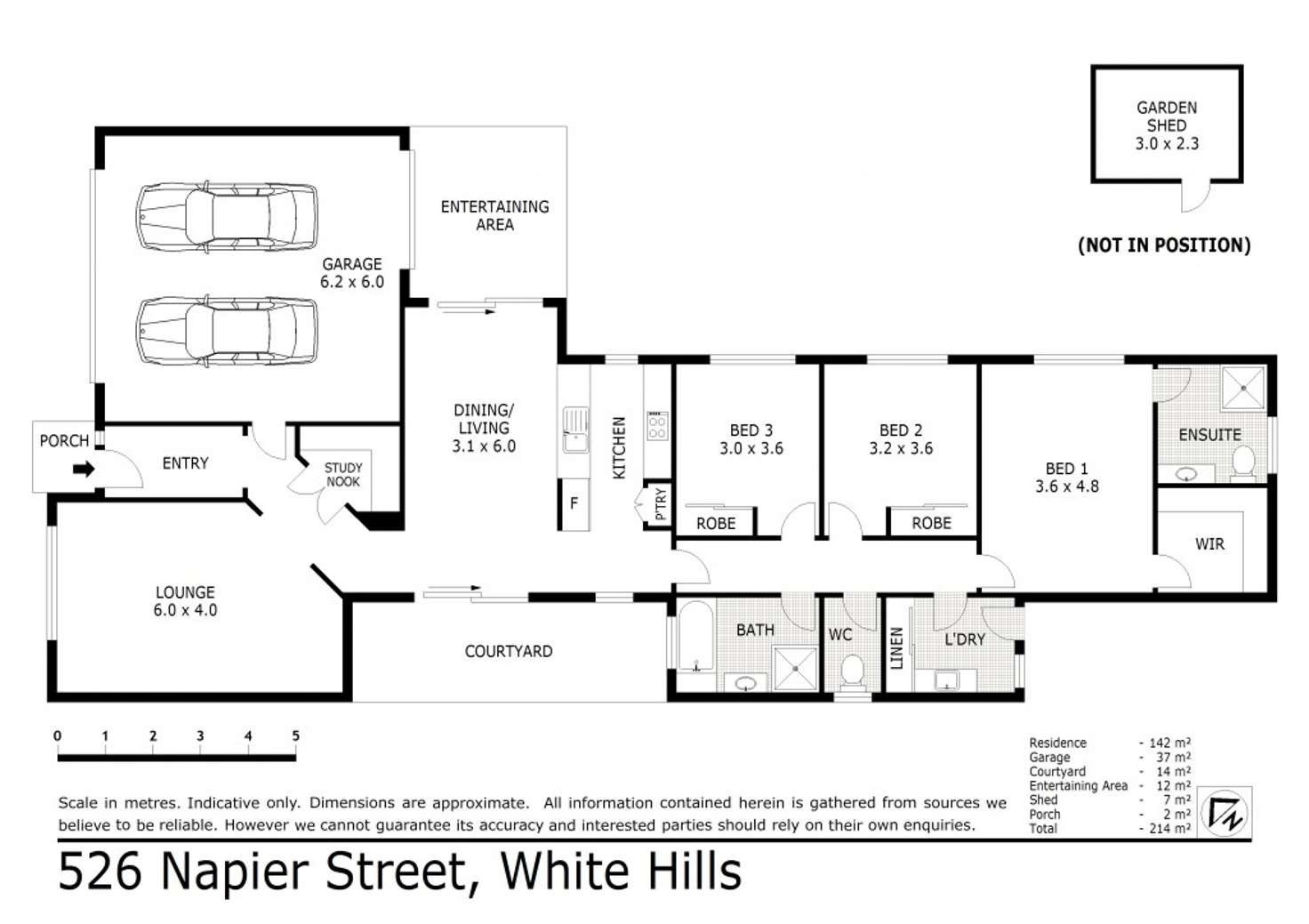 Floorplan of Homely house listing, 526 Napier Street, White Hills VIC 3550