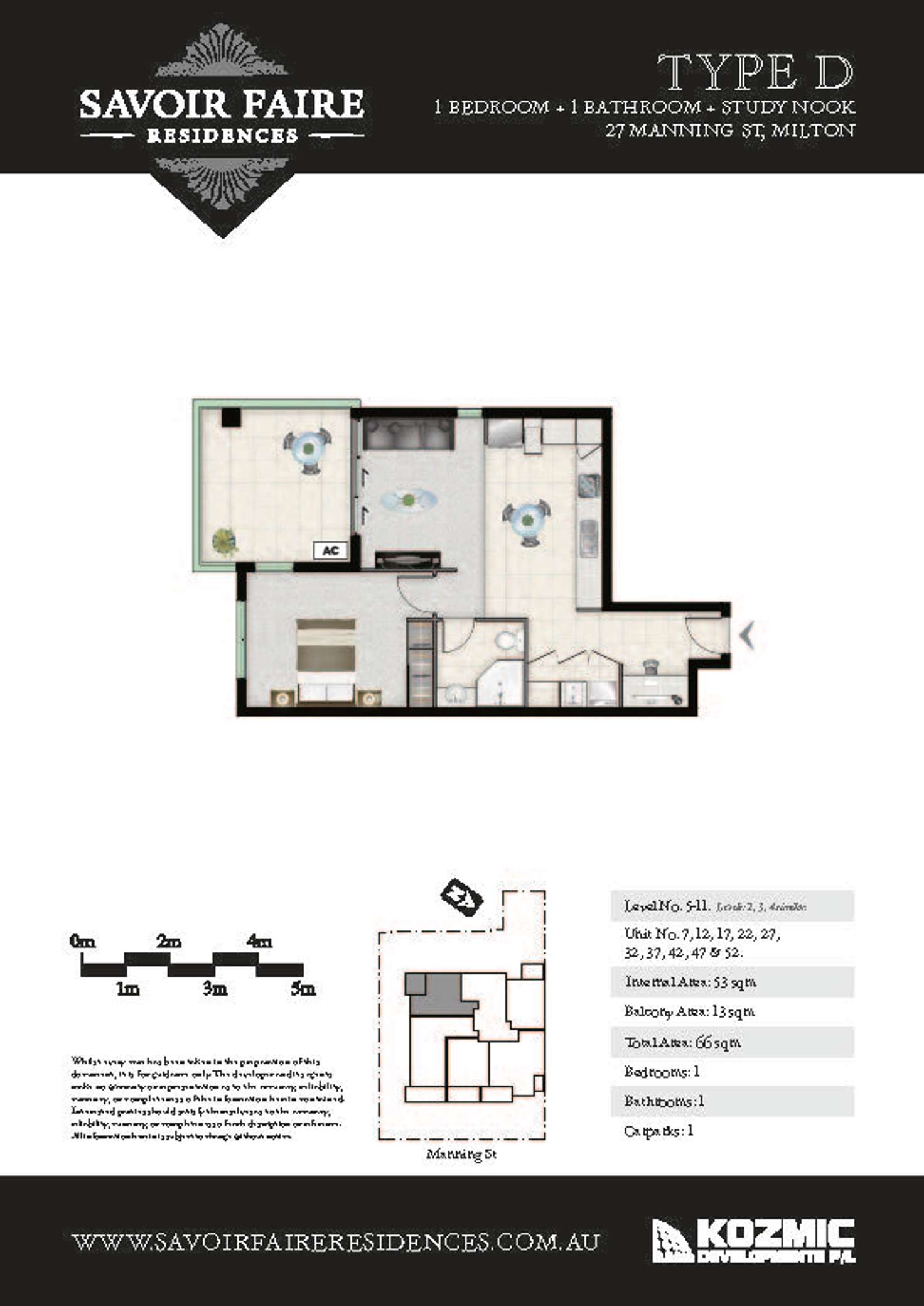 Floorplan of Homely apartment listing, 07/27 Manning, Milton QLD 4064