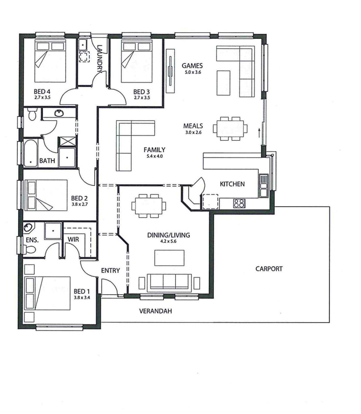 Floorplan of Homely house listing, 23 BRADSHAW STREET, Whyalla Jenkins SA 5609