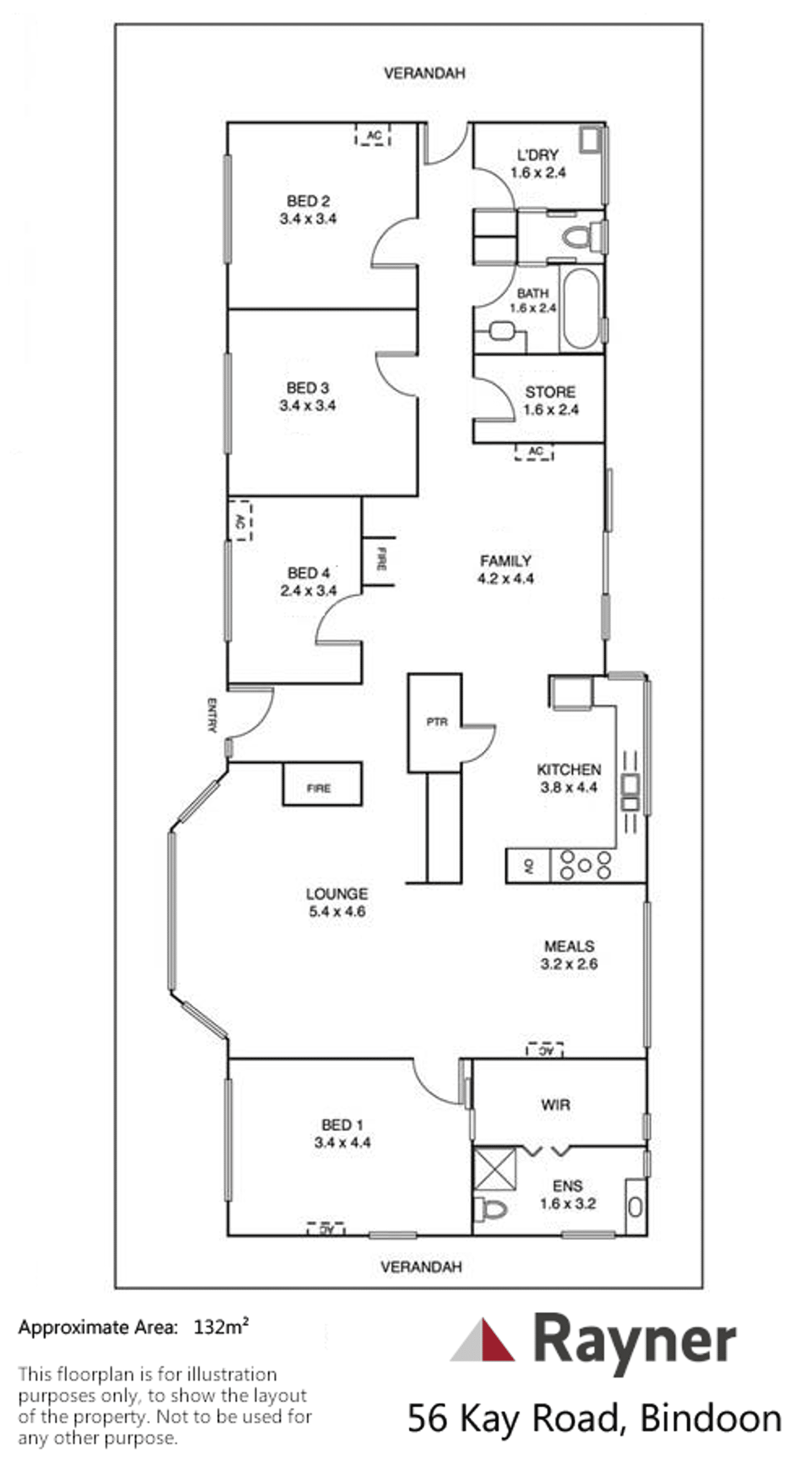 Floorplan of Homely house listing, 56 Kay Road, Bindoon WA 6502