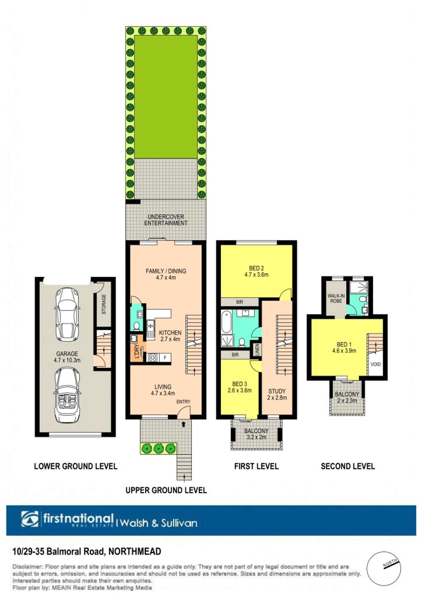Floorplan of Homely townhouse listing, 10/29 Balmoral Road, Northmead NSW 2152