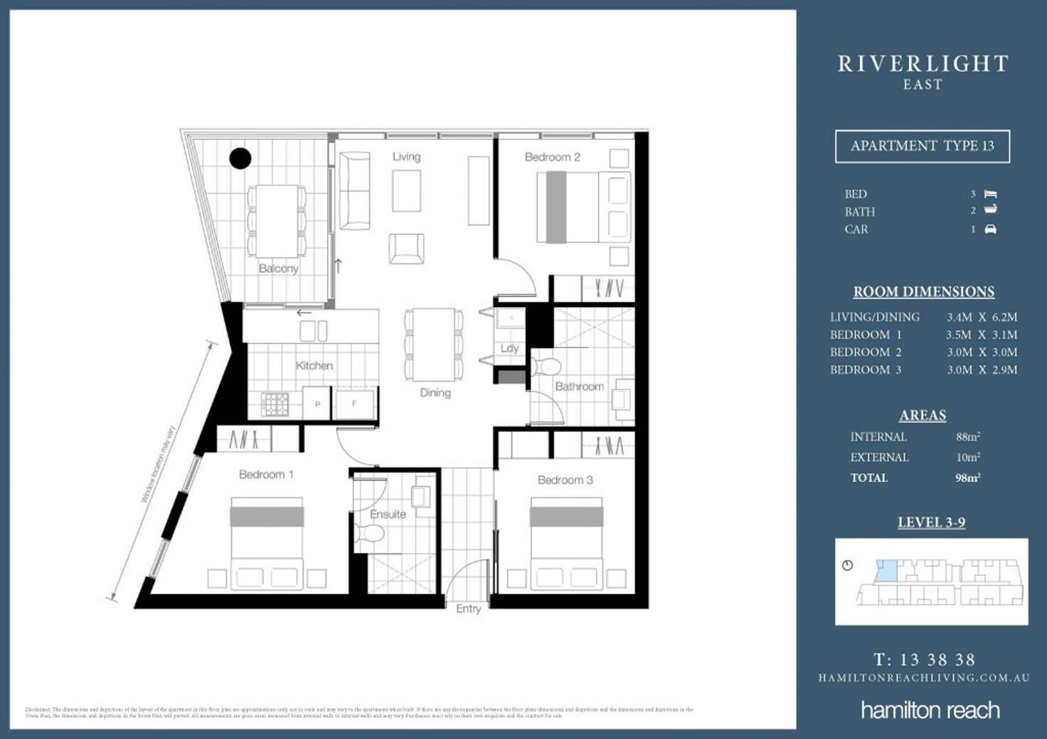 Floorplan of Homely apartment listing, 10713/320 MacArthur Ave, Hamilton QLD 4007