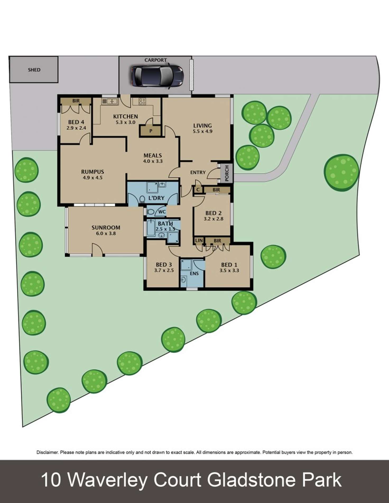 Floorplan of Homely house listing, 10 Waverley Court, Gladstone Park VIC 3043