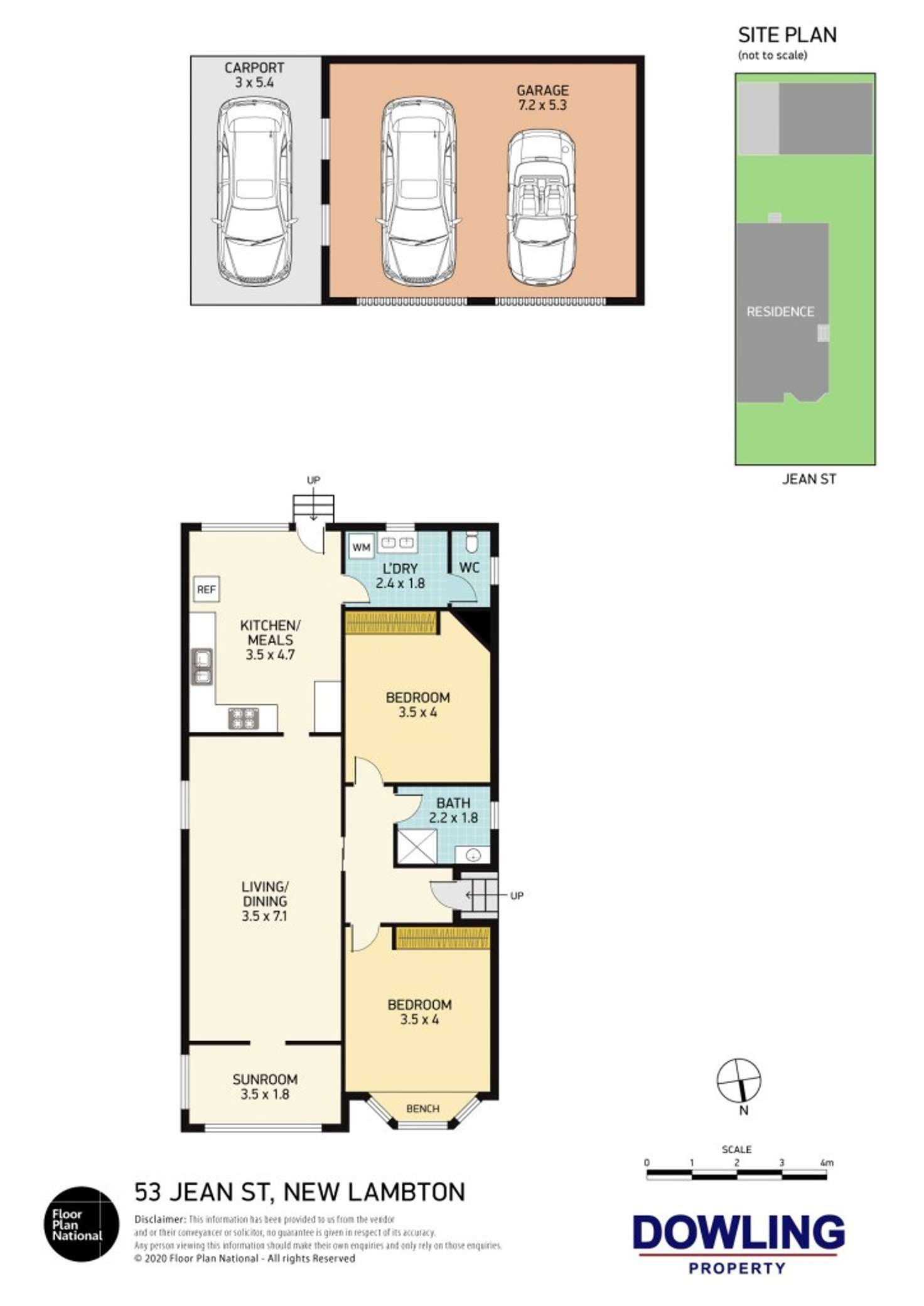 Floorplan of Homely house listing, 53 Jean Street, New Lambton NSW 2305