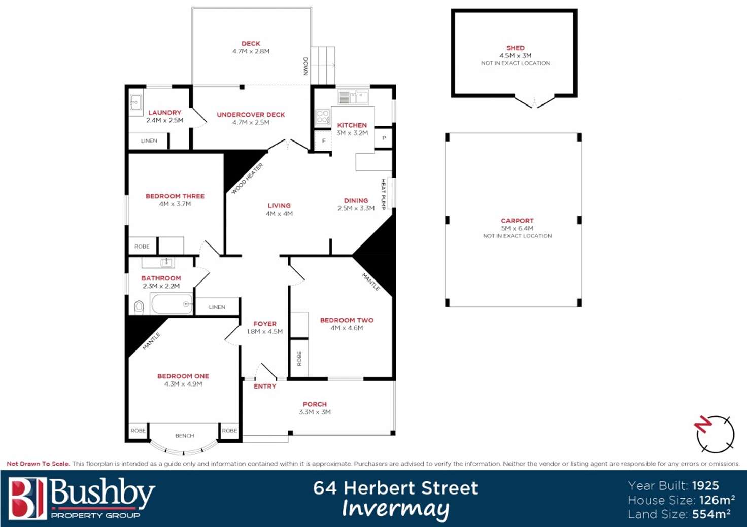 Floorplan of Homely house listing, 64 Herbert Street, Invermay TAS 7248
