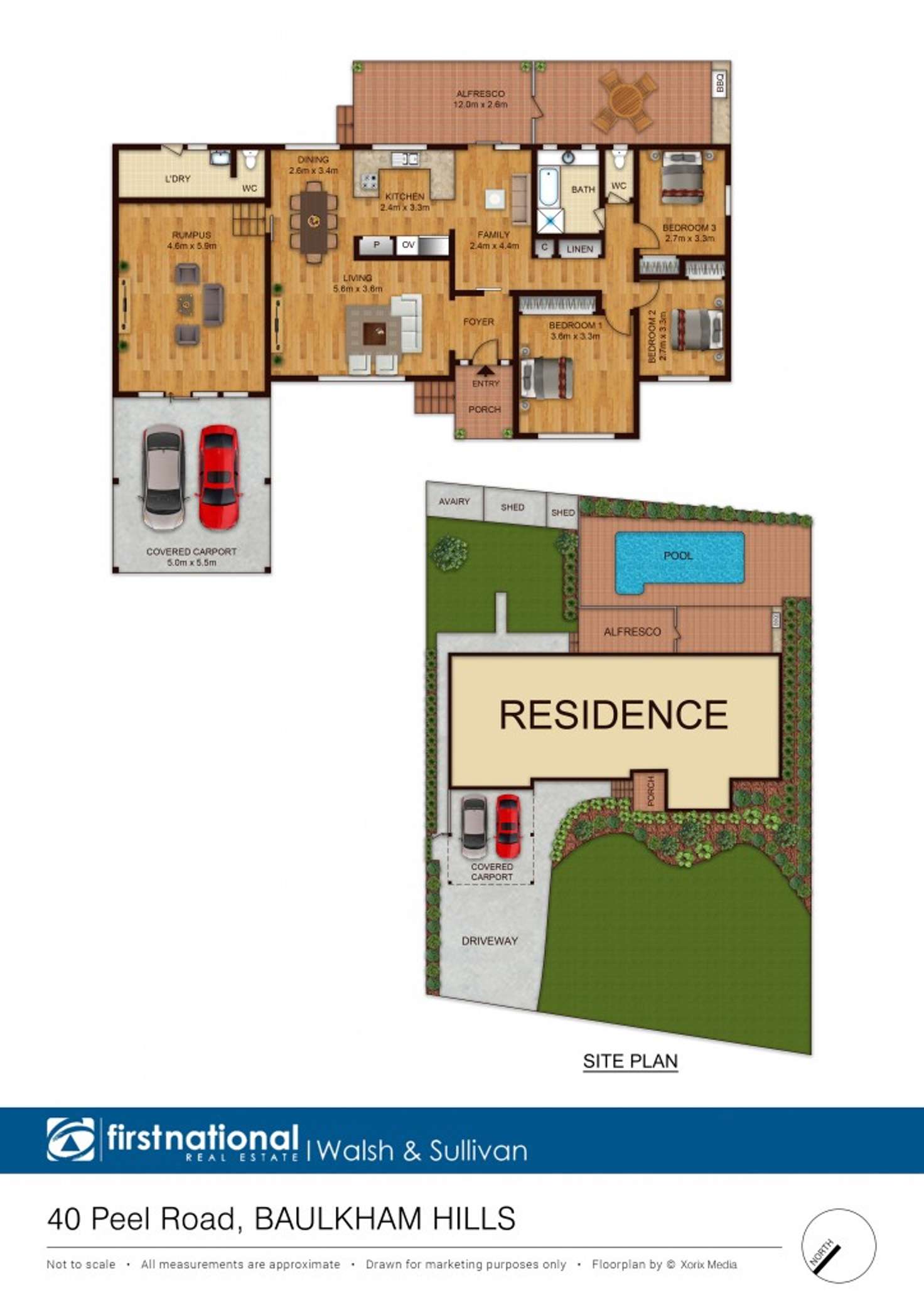 Floorplan of Homely house listing, 40 Peel Road, Baulkham Hills NSW 2153