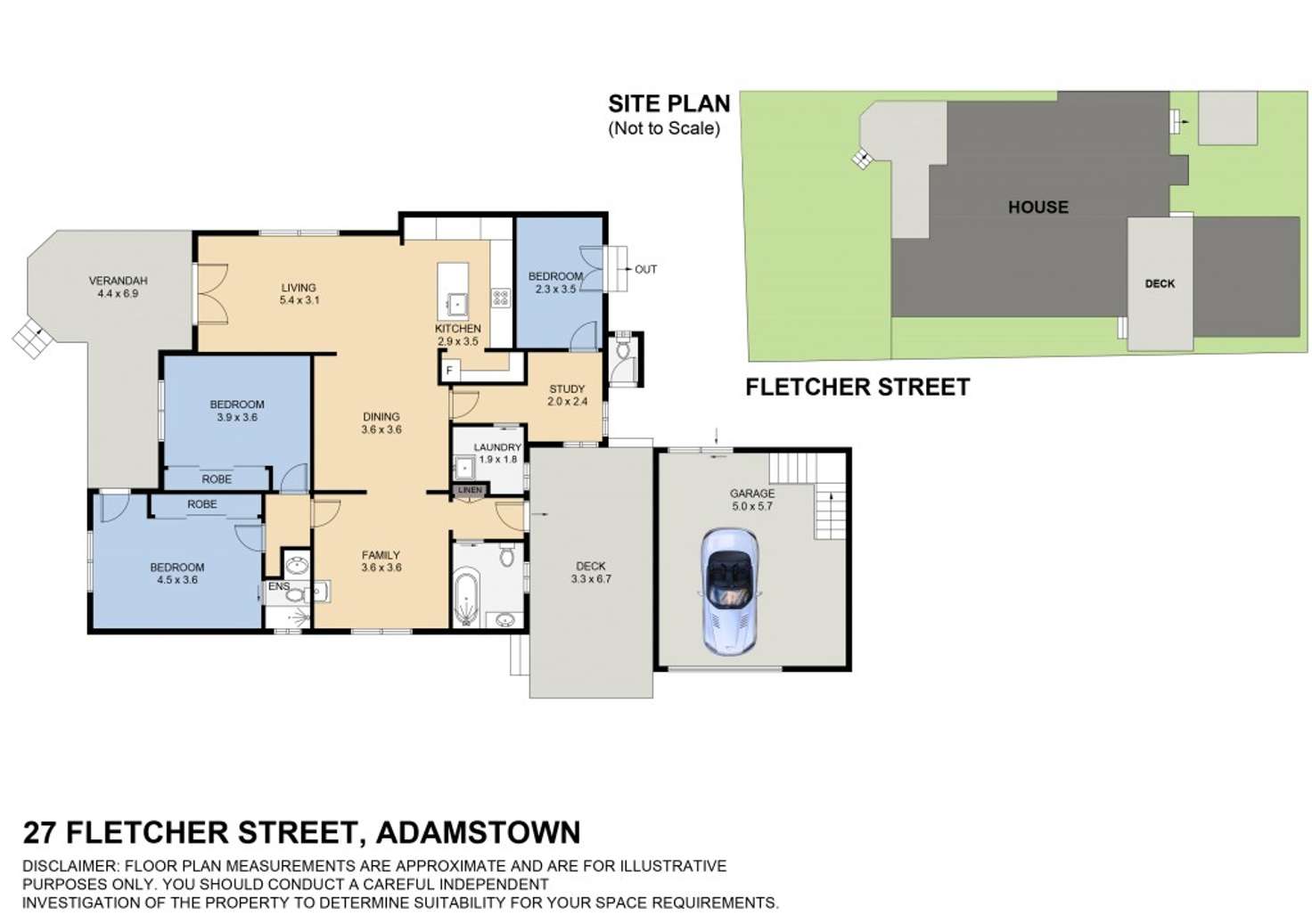 Floorplan of Homely house listing, 27 Fletcher Street, Adamstown NSW 2289