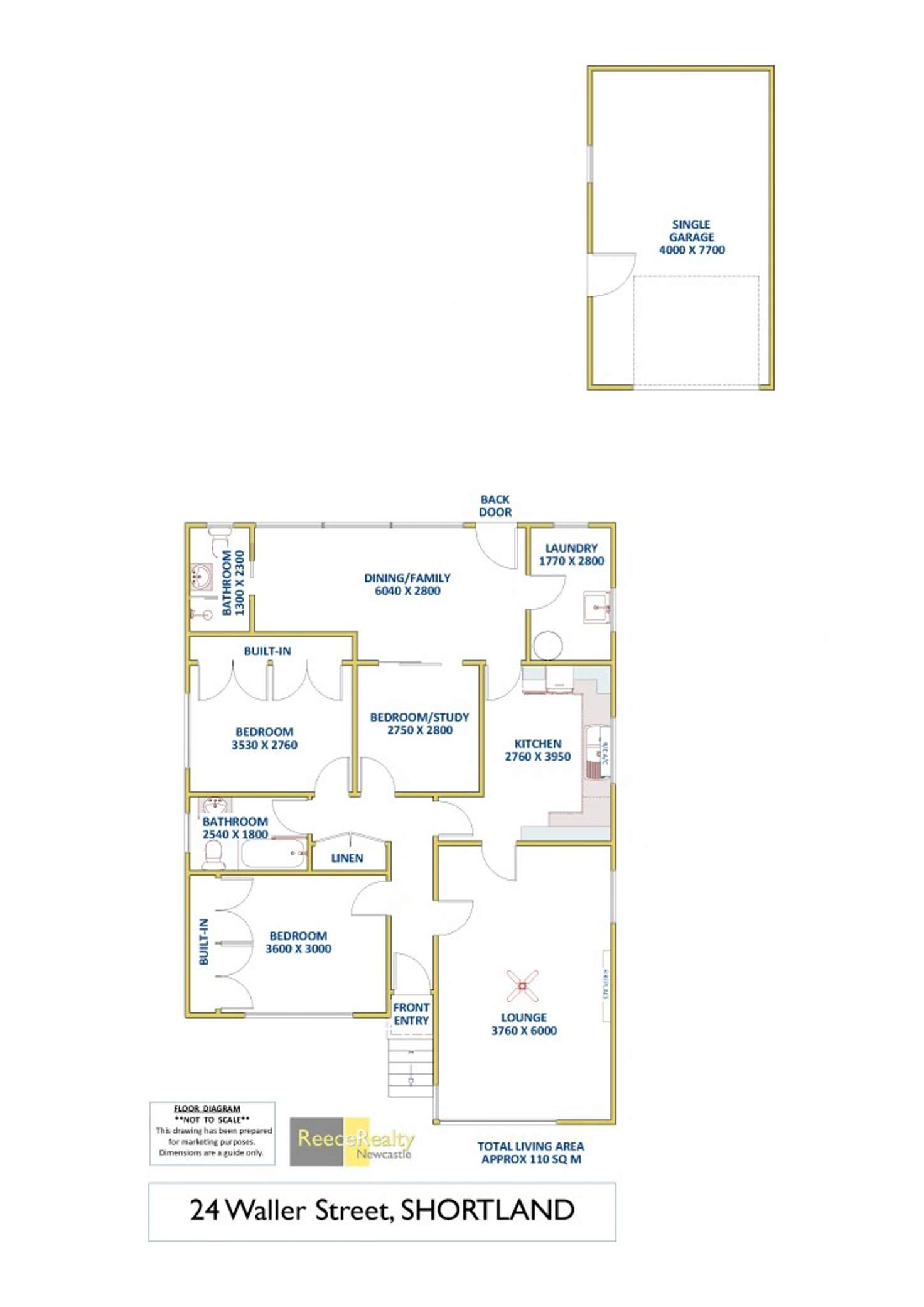 Floorplan of Homely house listing, 24 Waller Street, Shortland NSW 2307