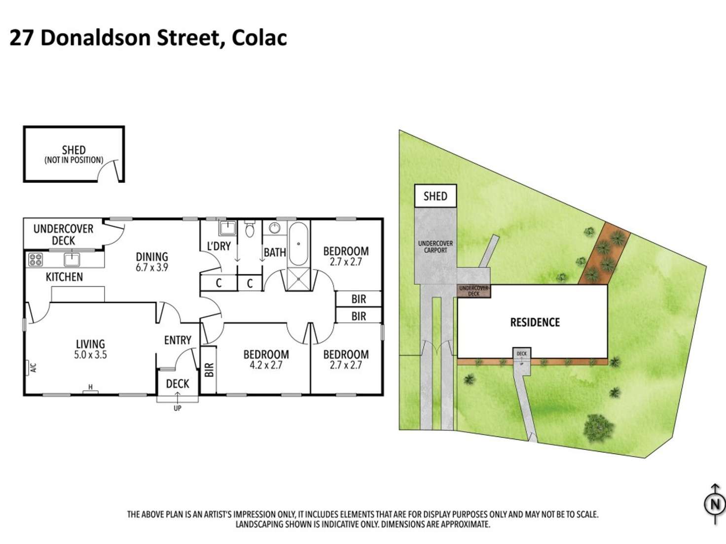 Floorplan of Homely house listing, 27 Donaldson Street, Colac VIC 3250
