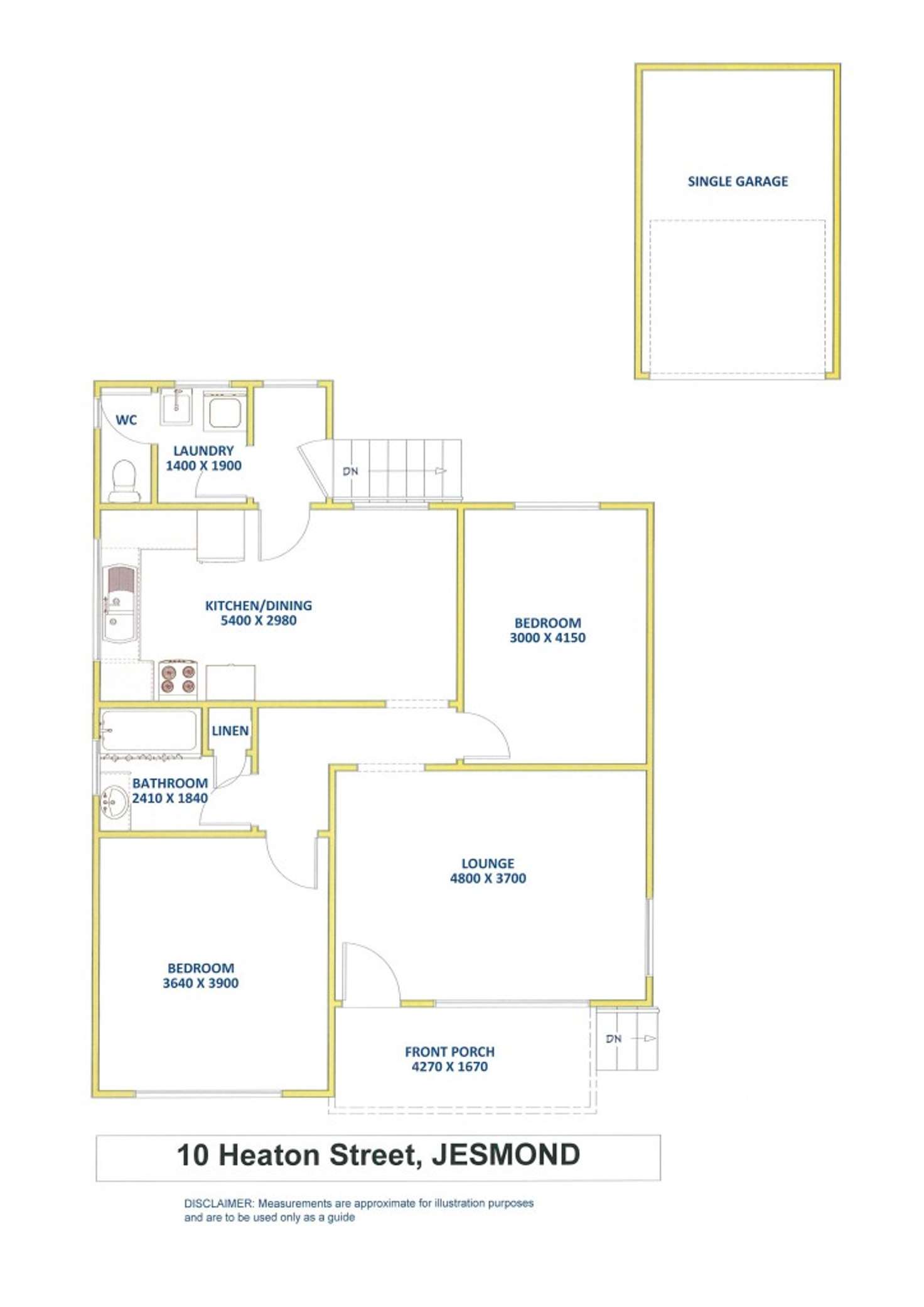 Floorplan of Homely house listing, 10 Heaton Street, Jesmond NSW 2299