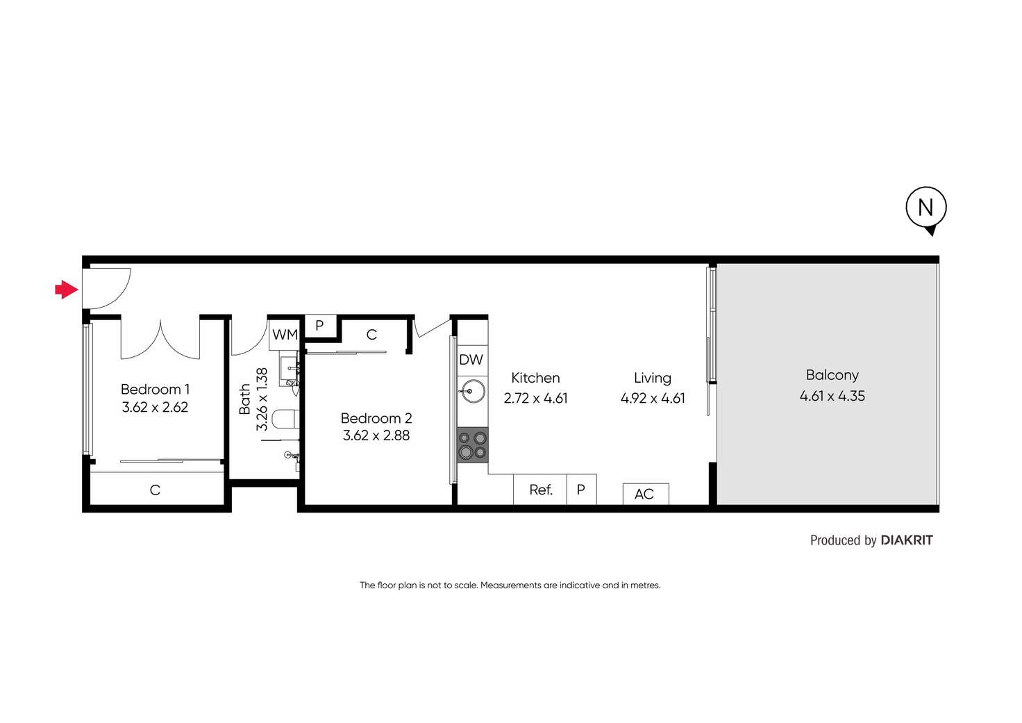 Floorplan of Homely apartment listing, 304/47 Porter Street, Prahran VIC 3181
