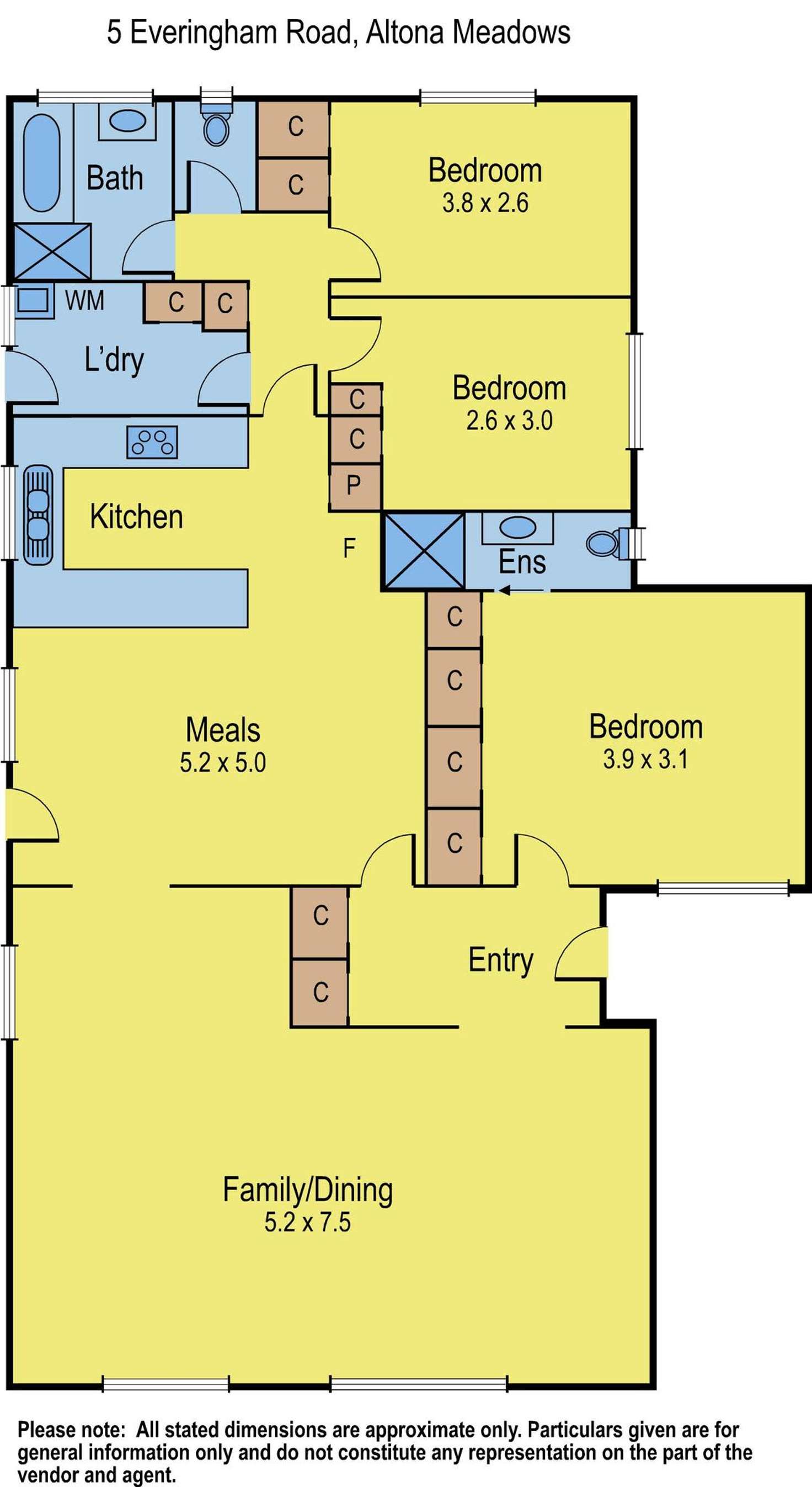 Floorplan of Homely house listing, 5 Everingham Road, Altona Meadows VIC 3028