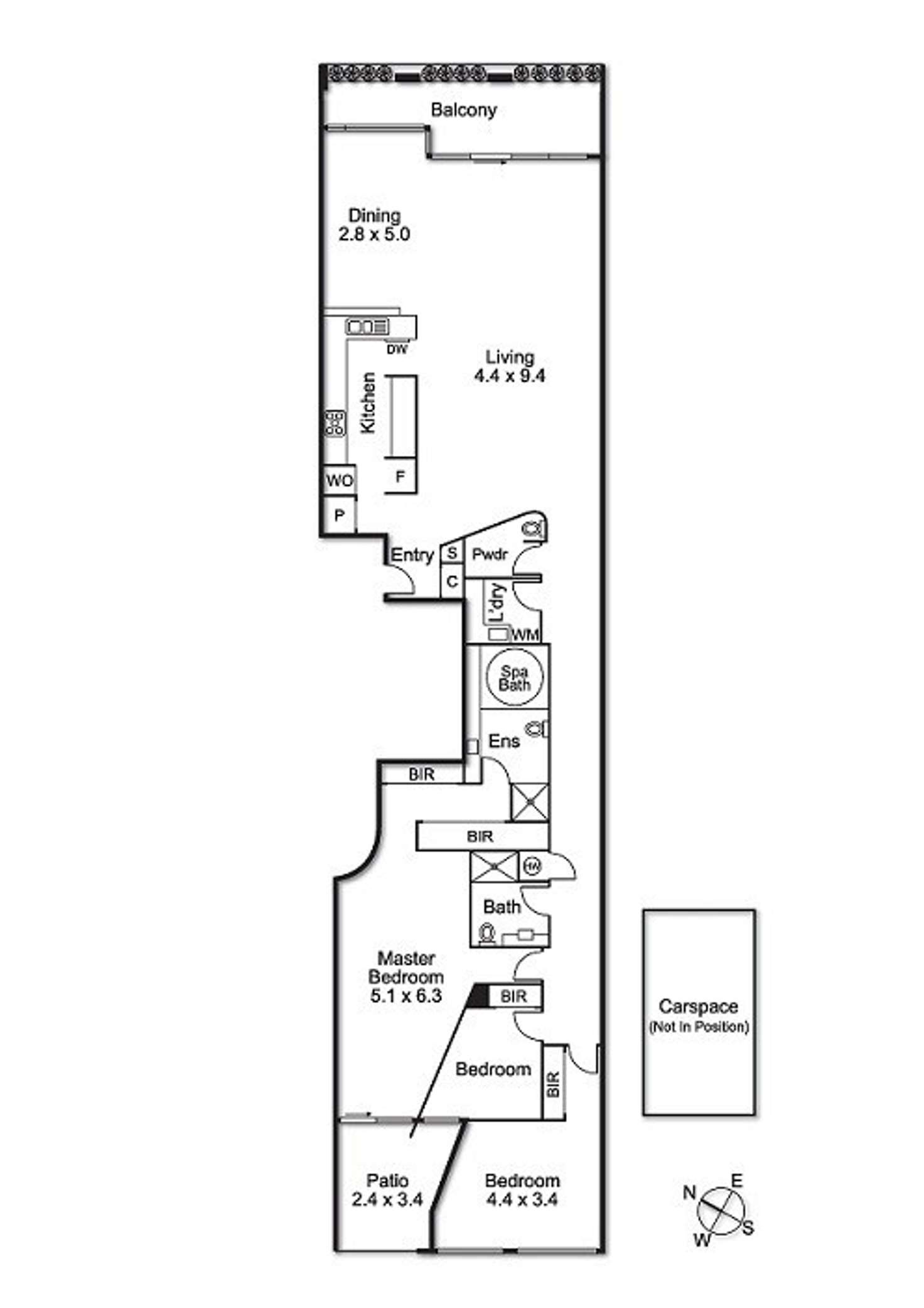 Floorplan of Homely apartment listing, 51 Spring Street, Melbourne VIC 3000