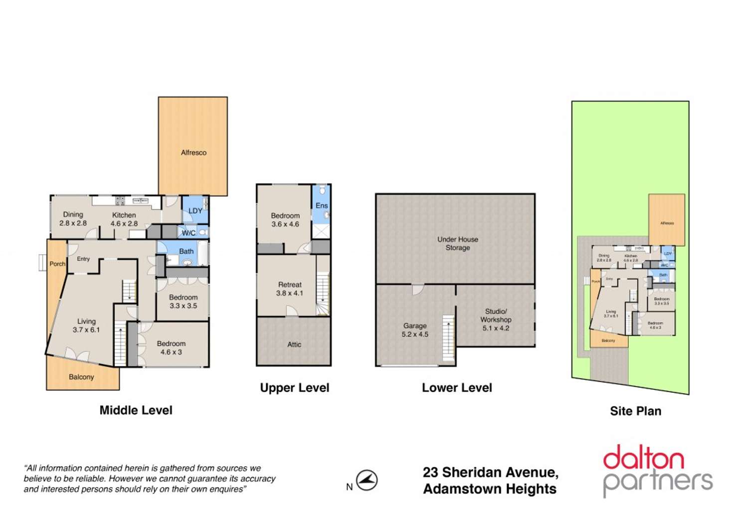 Floorplan of Homely house listing, 23 Sheridan Avenue, Adamstown Heights NSW 2289