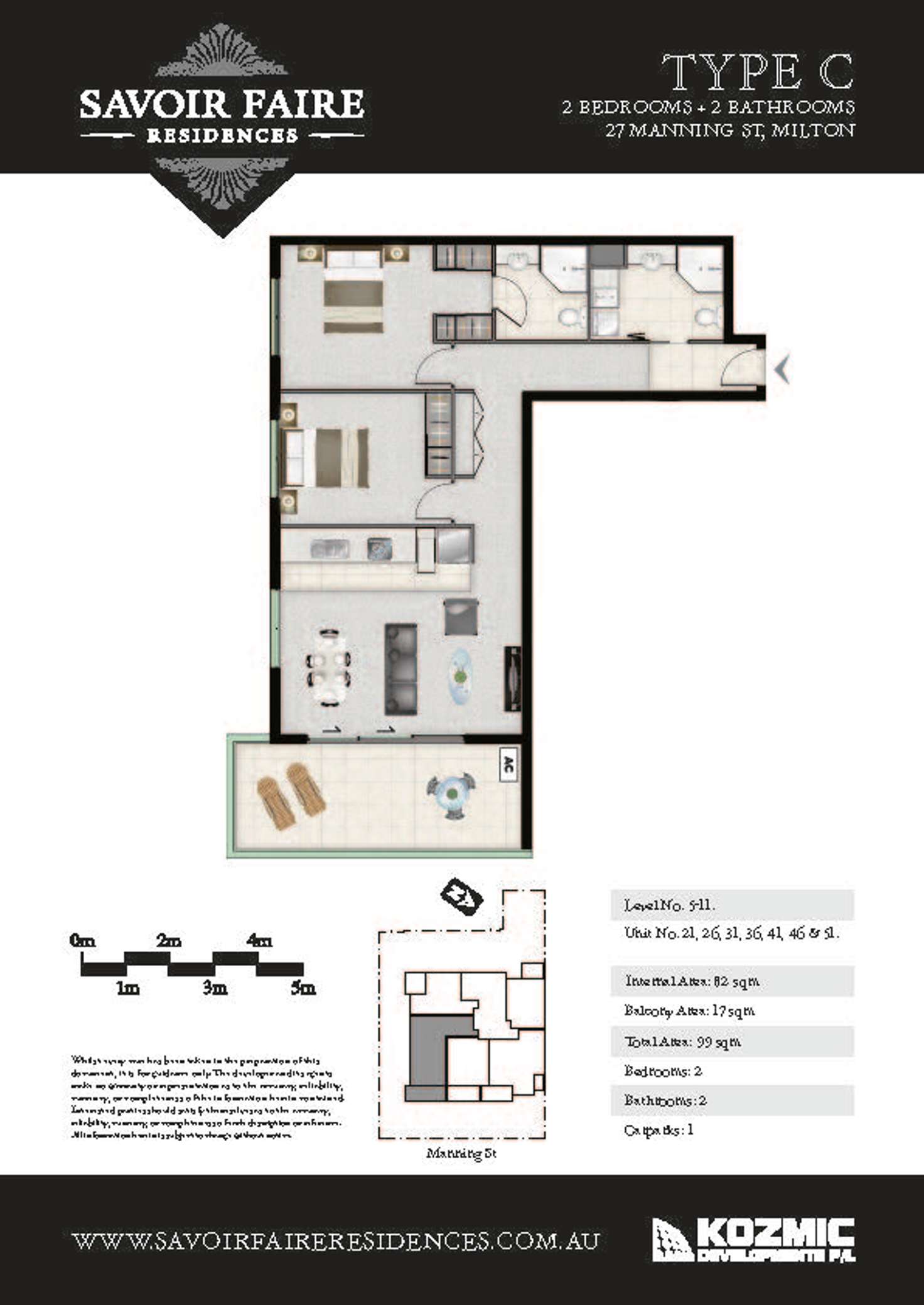Floorplan of Homely apartment listing, 41/27 Manning, Milton QLD 4064