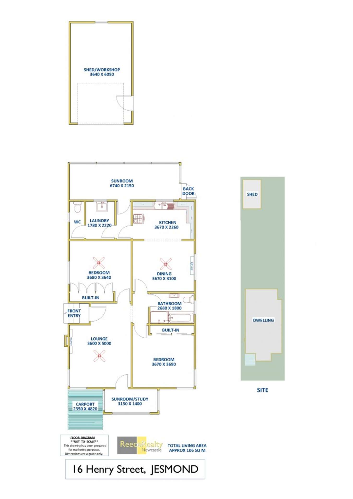 Floorplan of Homely house listing, 16 Henry Street, North Lambton NSW 2299