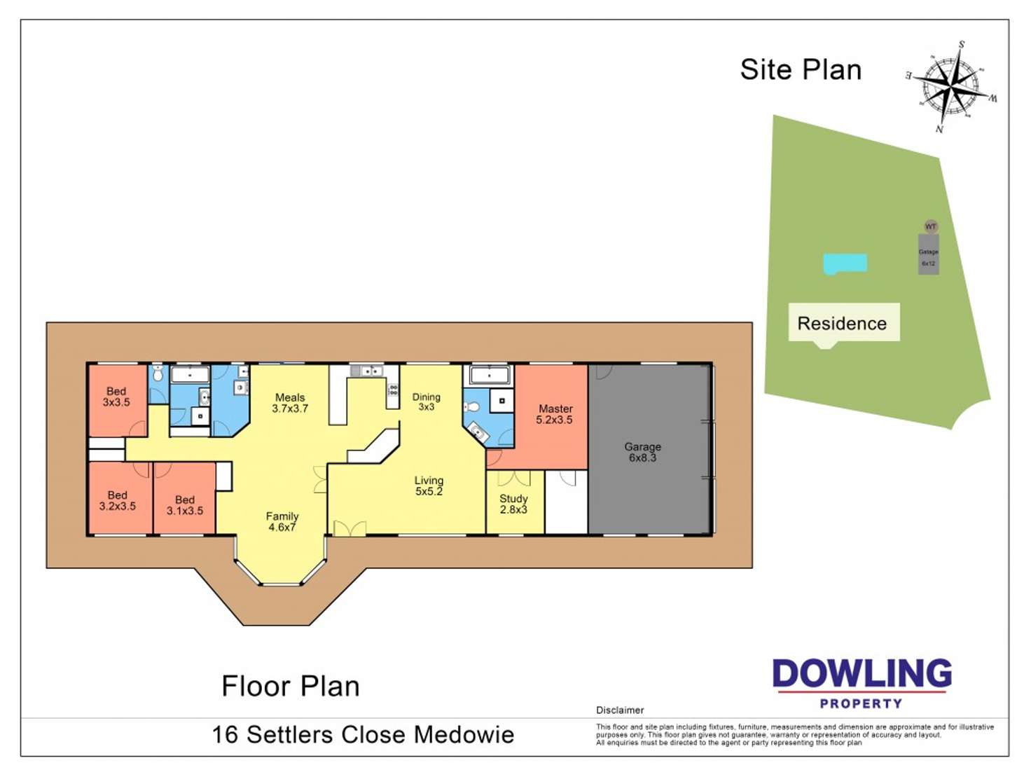 Floorplan of Homely house listing, 16 SETTLERS CLOSE, Medowie NSW 2318