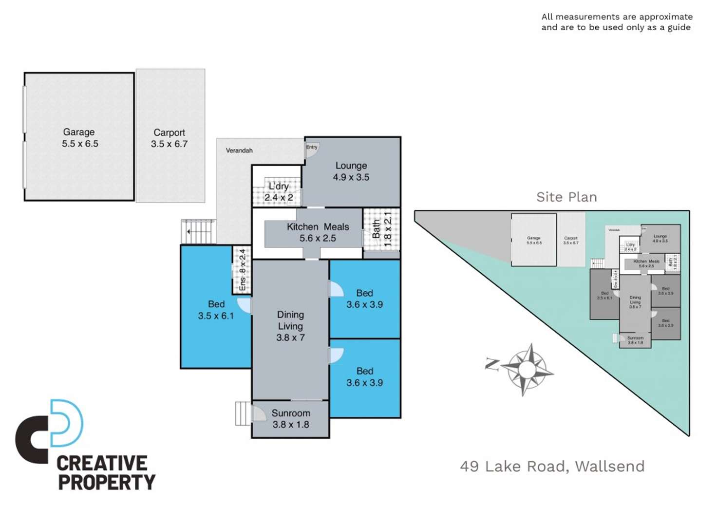 Floorplan of Homely house listing, 49 Lake Road, Wallsend NSW 2287