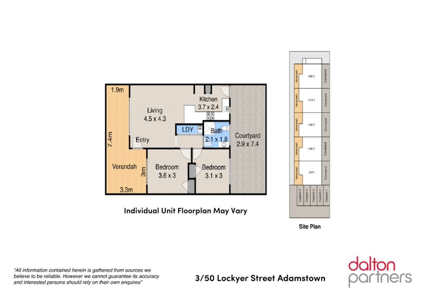 Floorplan of Homely unit listing, 3/50 Lockyer Street, Adamstown NSW 2289